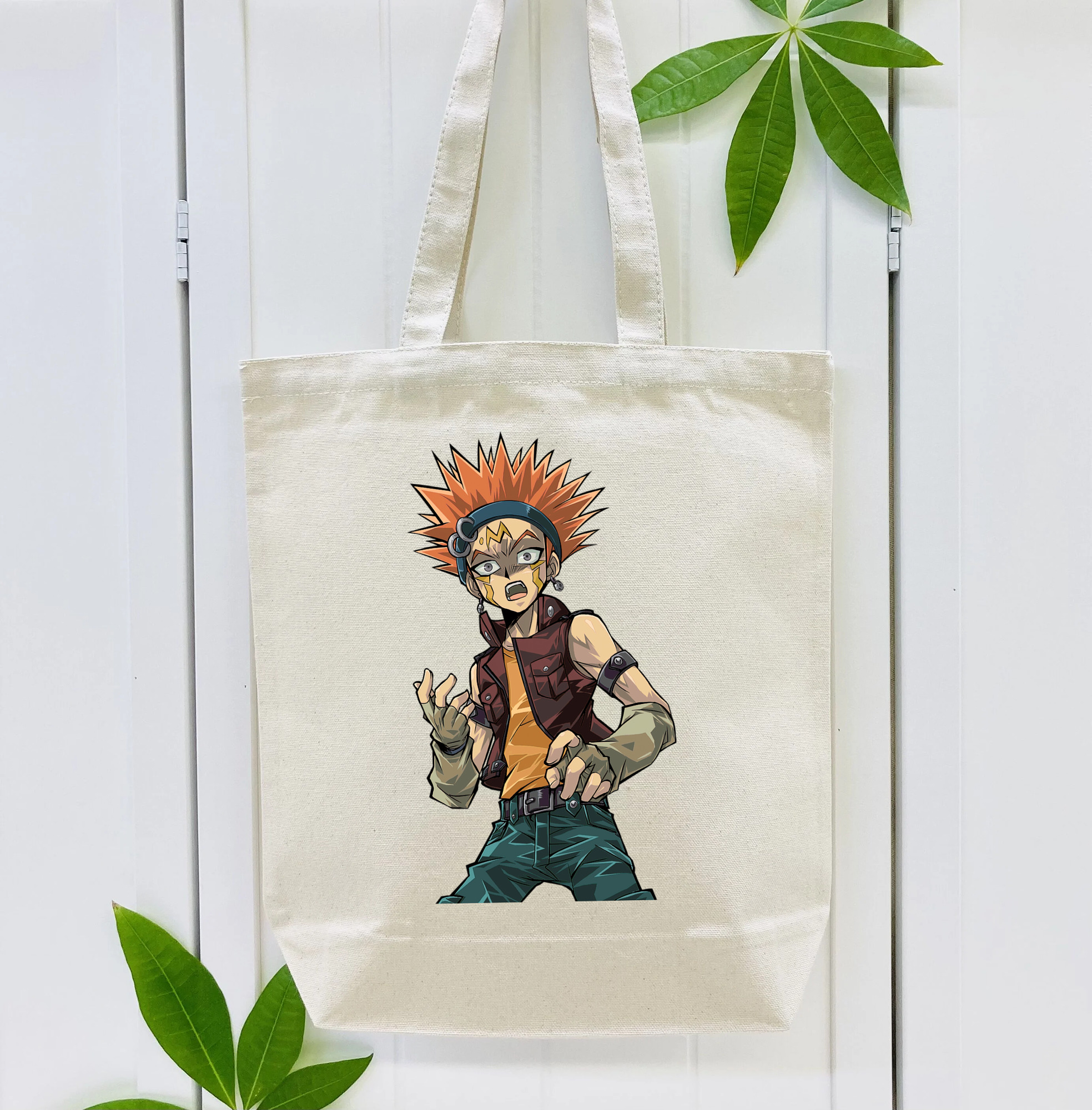 遊☆戯☆王 Yu-Gi-Oh! 縦型キャンバス生地手提げバッグ　トートバッグ