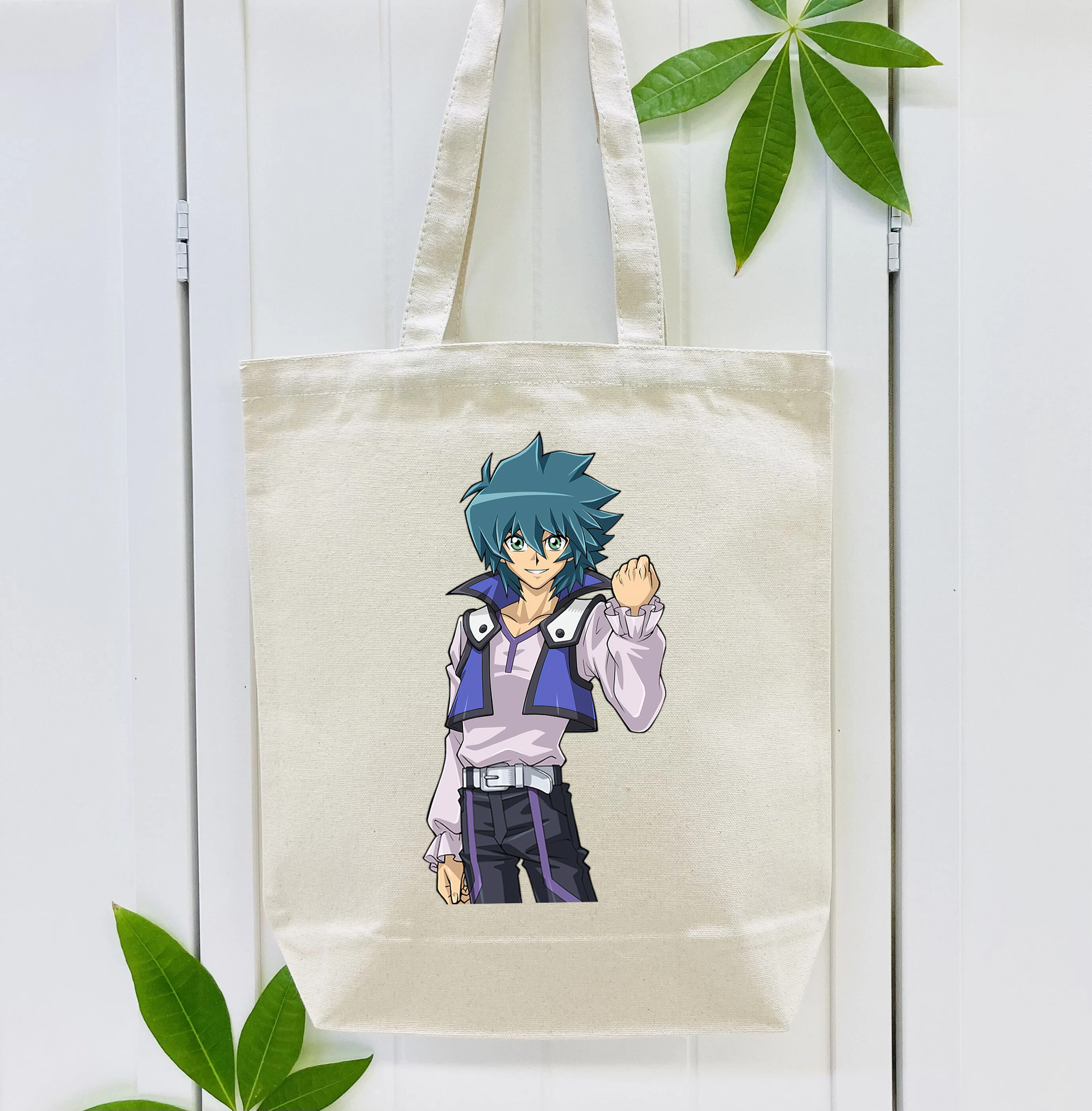 遊☆戯☆王 Yu-Gi-Oh! 縦型キャンバス生地手提げバッグ　トートバッグ