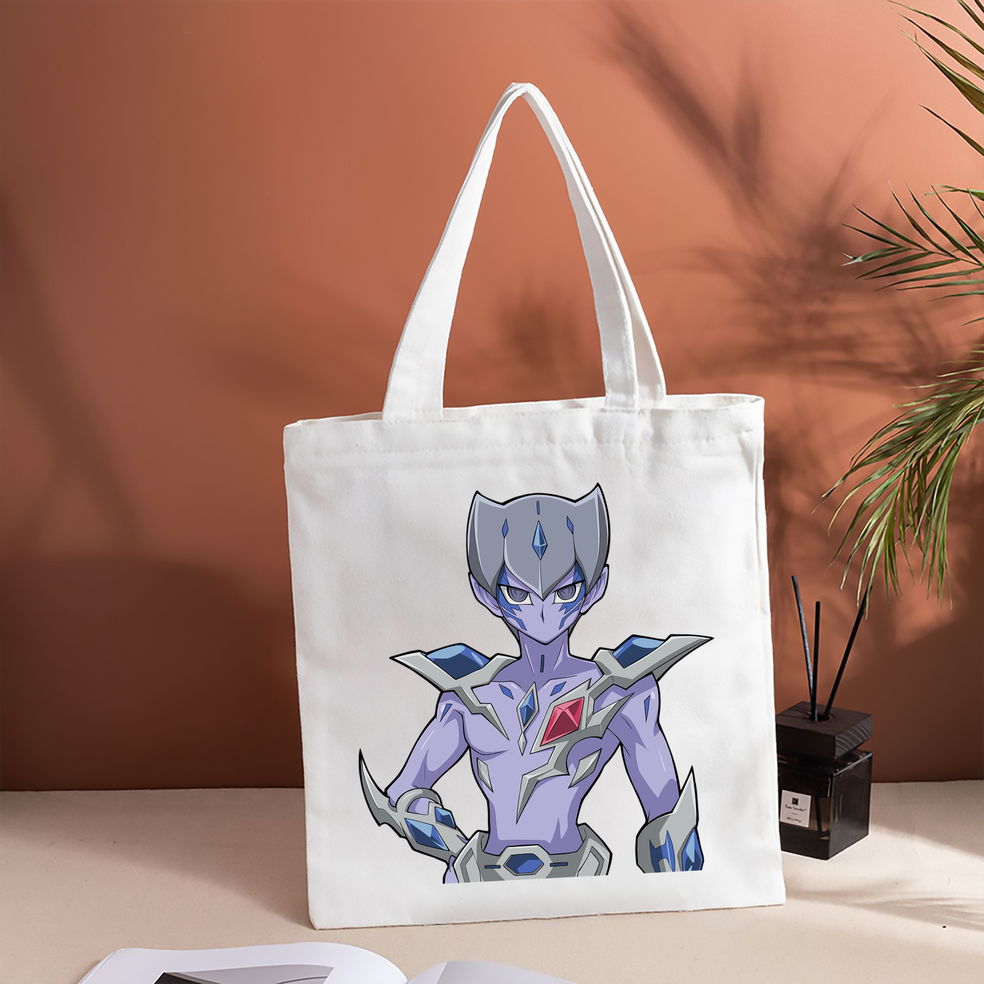 遊☆戯☆王 Yu-Gi-Oh! 縦型キャンバス生地手提げバッグ　トートバッグ