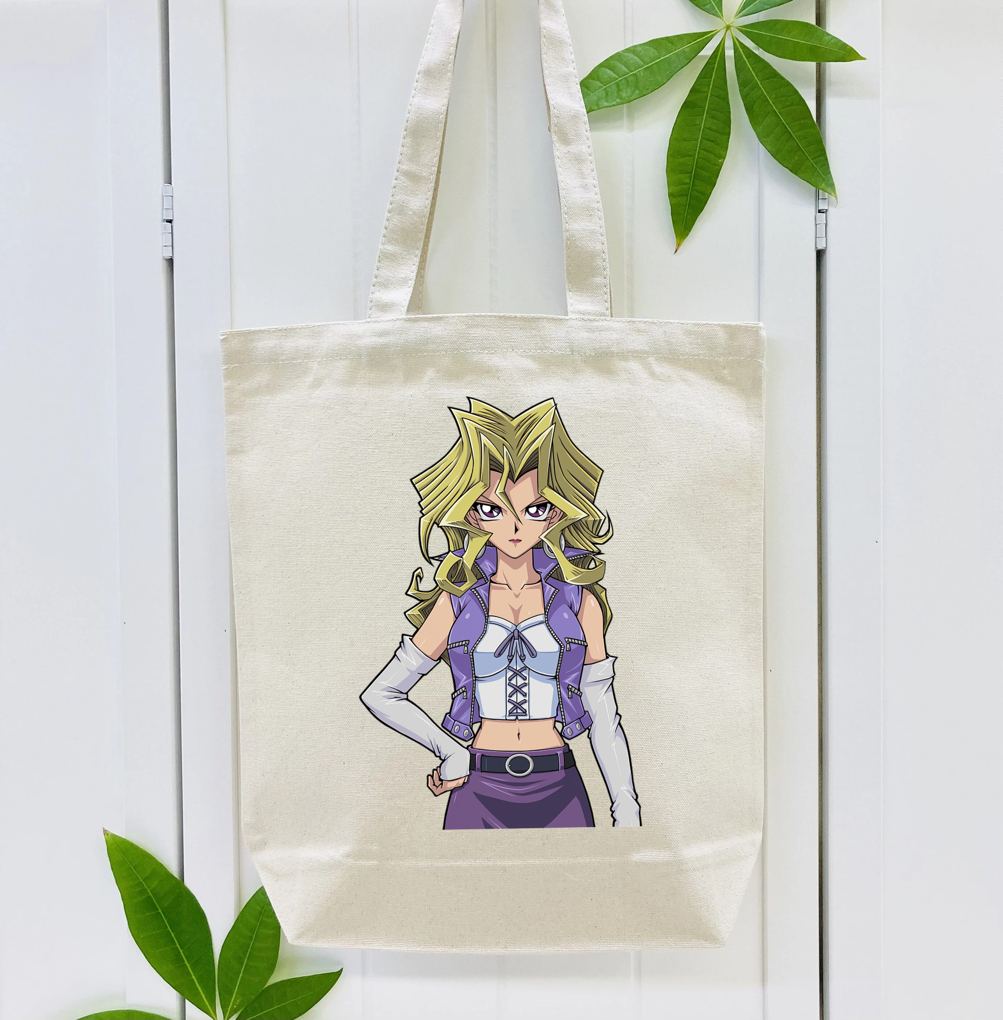 遊☆戯☆王 Yu-Gi-Oh! 縦型キャンバス生地手提げバッグ　トートバッグ