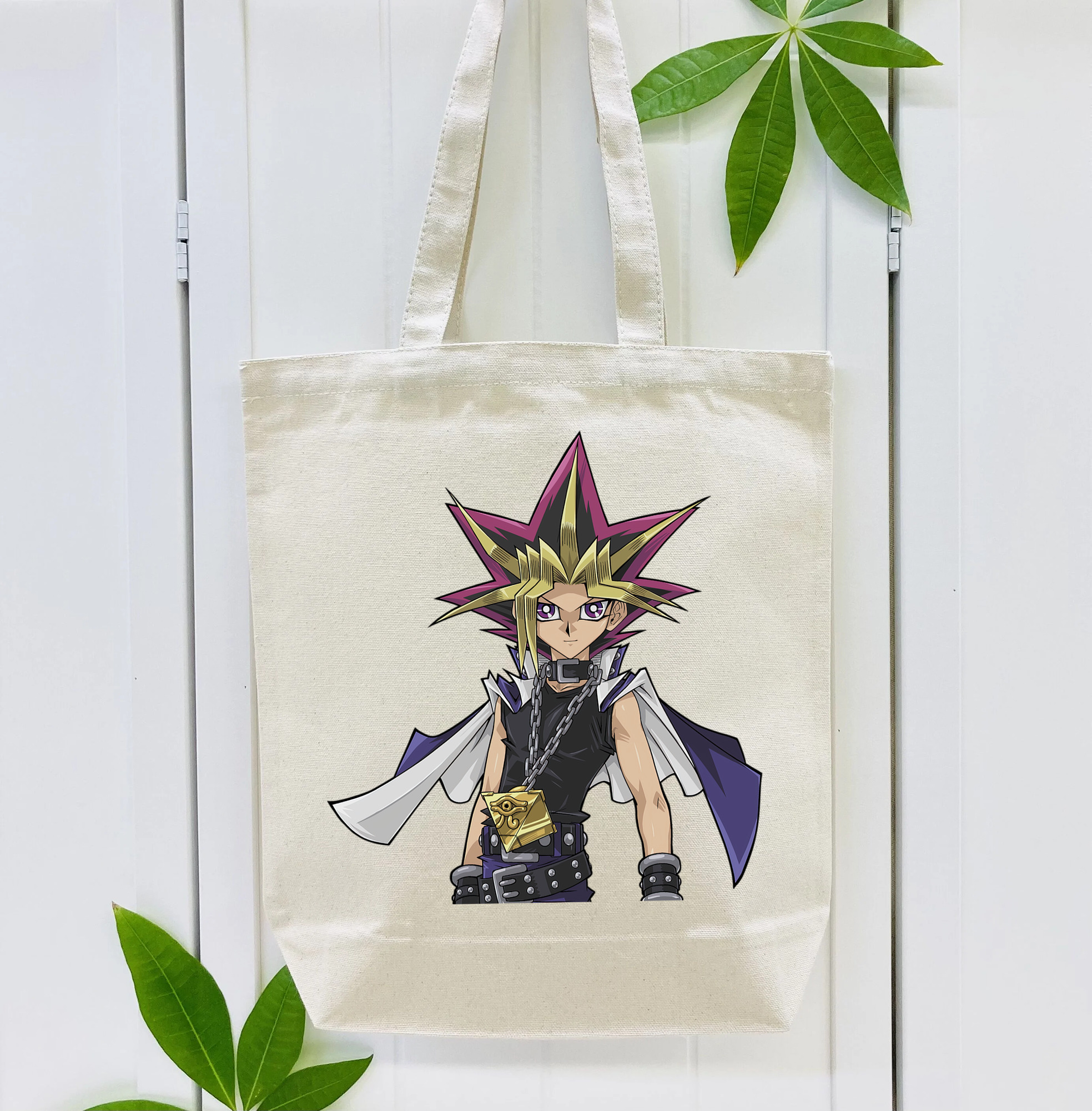 遊☆戯☆王 Yu-Gi-Oh! 縦型キャンバス生地手提げバッグ　トートバッグ