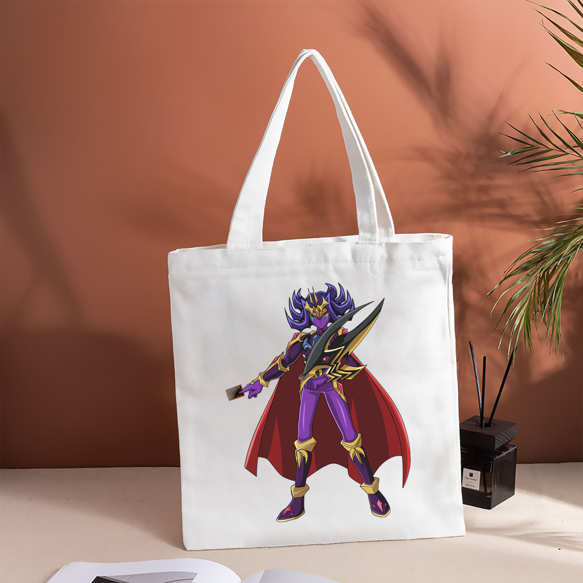遊☆戯☆王 Yu-Gi-Oh! 縦型キャンバス生地手提げバッグ　トートバッグ