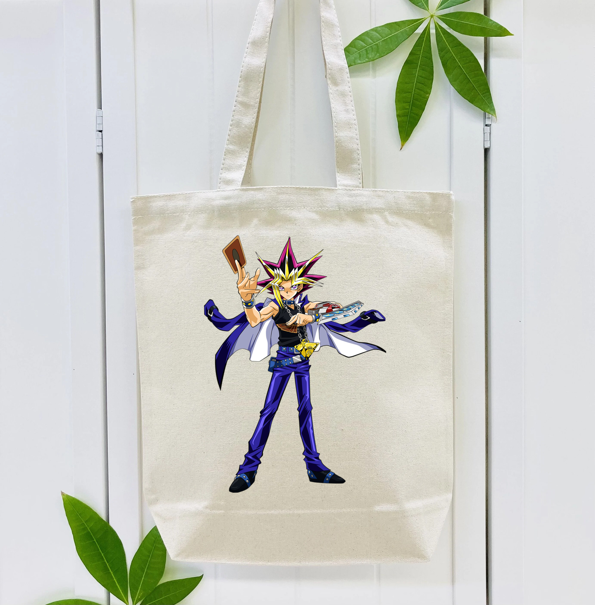 遊☆戯☆王 Yu-Gi-Oh! 縦型キャンバス生地手提げバッグ　トートバッグ