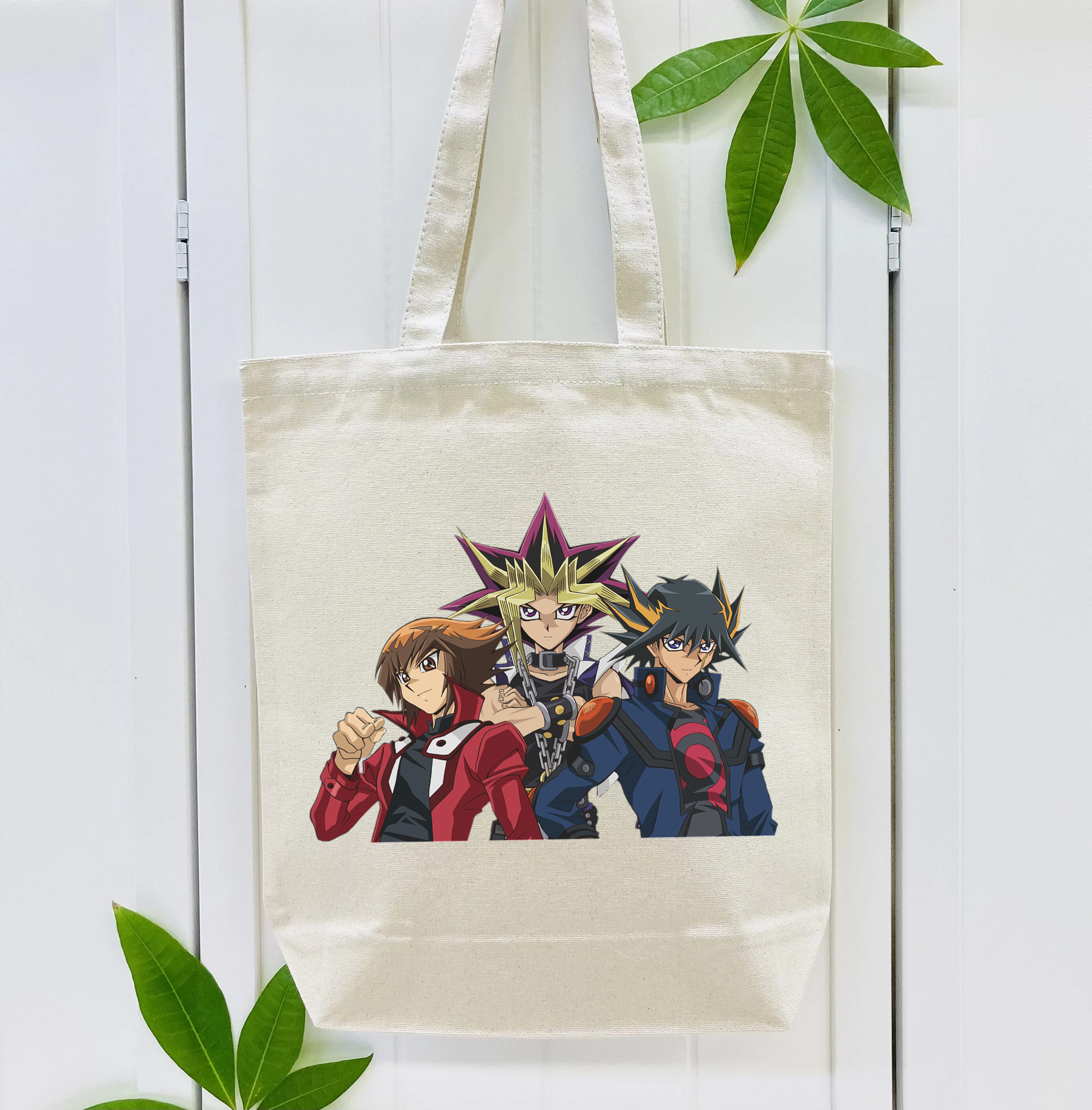 遊☆戯☆王 Yu-Gi-Oh! 縦型キャンバス生地手提げバッグ　トートバッグ