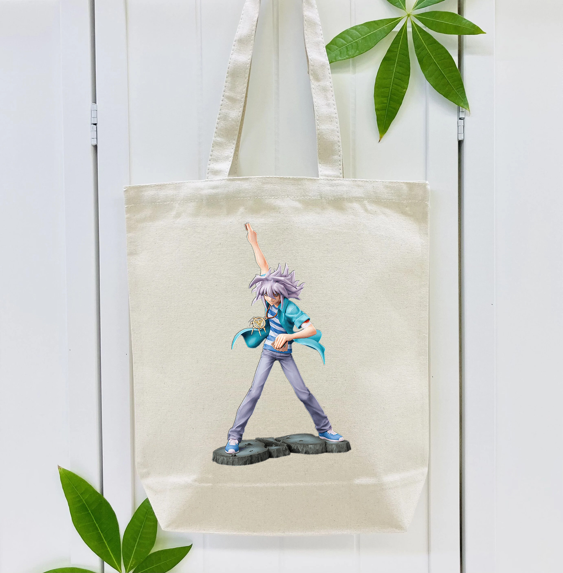 遊☆戯☆王 Yu-Gi-Oh! 縦型キャンバス生地手提げバッグ　トートバッグ