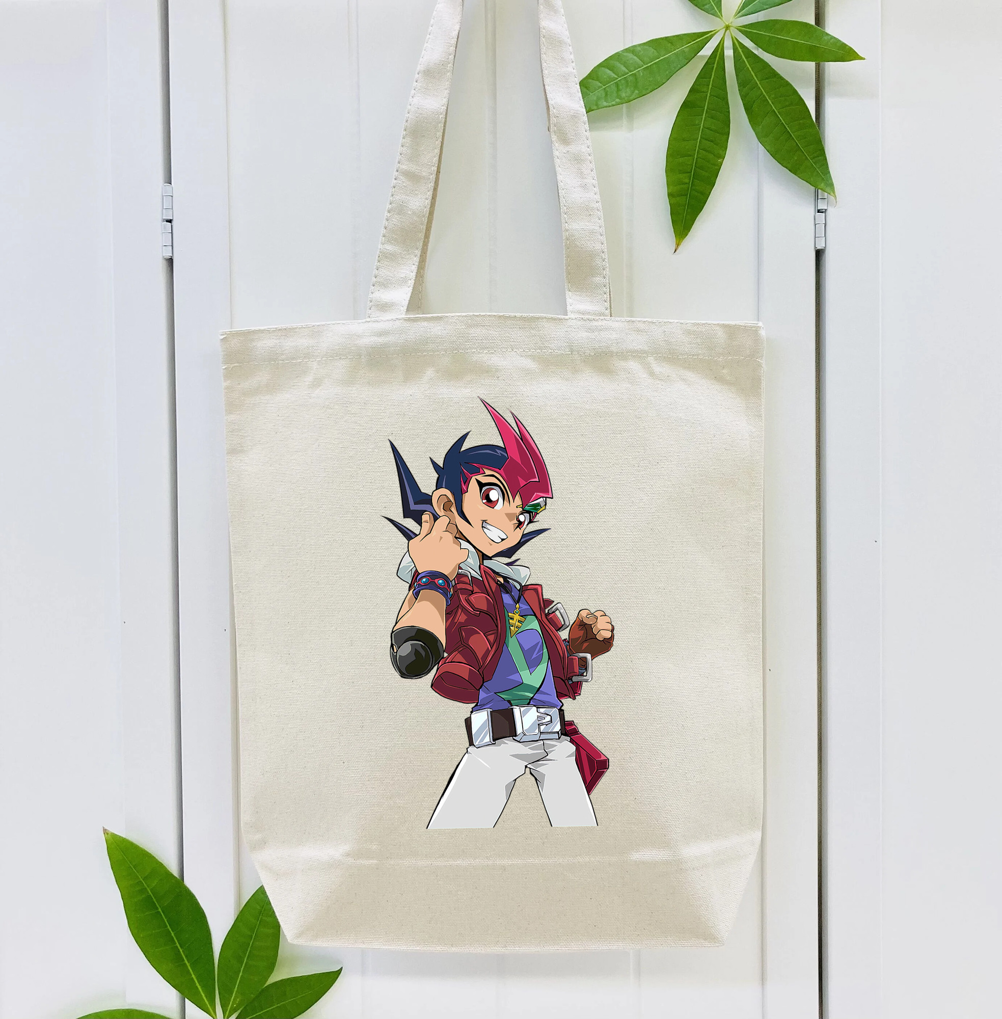遊☆戯☆王 Yu-Gi-Oh! 縦型キャンバス生地手提げバッグ　トートバッグ