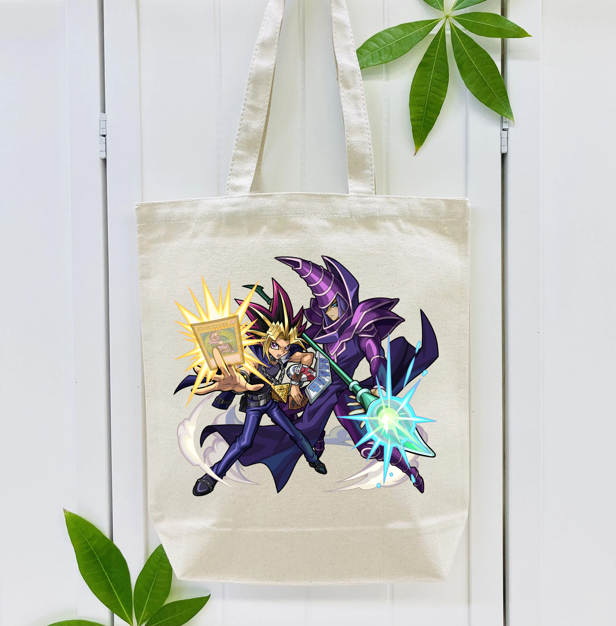 遊☆戯☆王 Yu-Gi-Oh! 縦型キャンバス生地手提げバッグ　トートバッグ