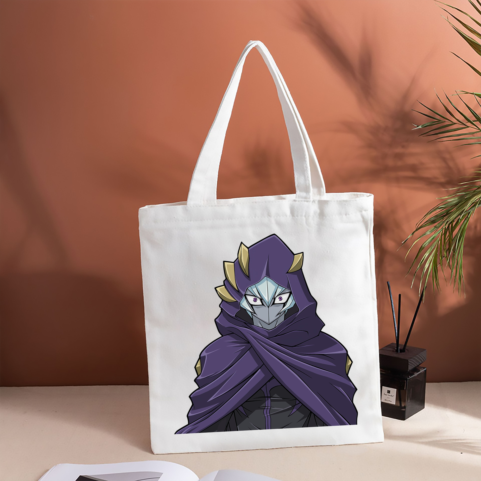 遊☆戯☆王 Yu-Gi-Oh! 縦型キャンバス生地手提げバッグ　トートバッグ