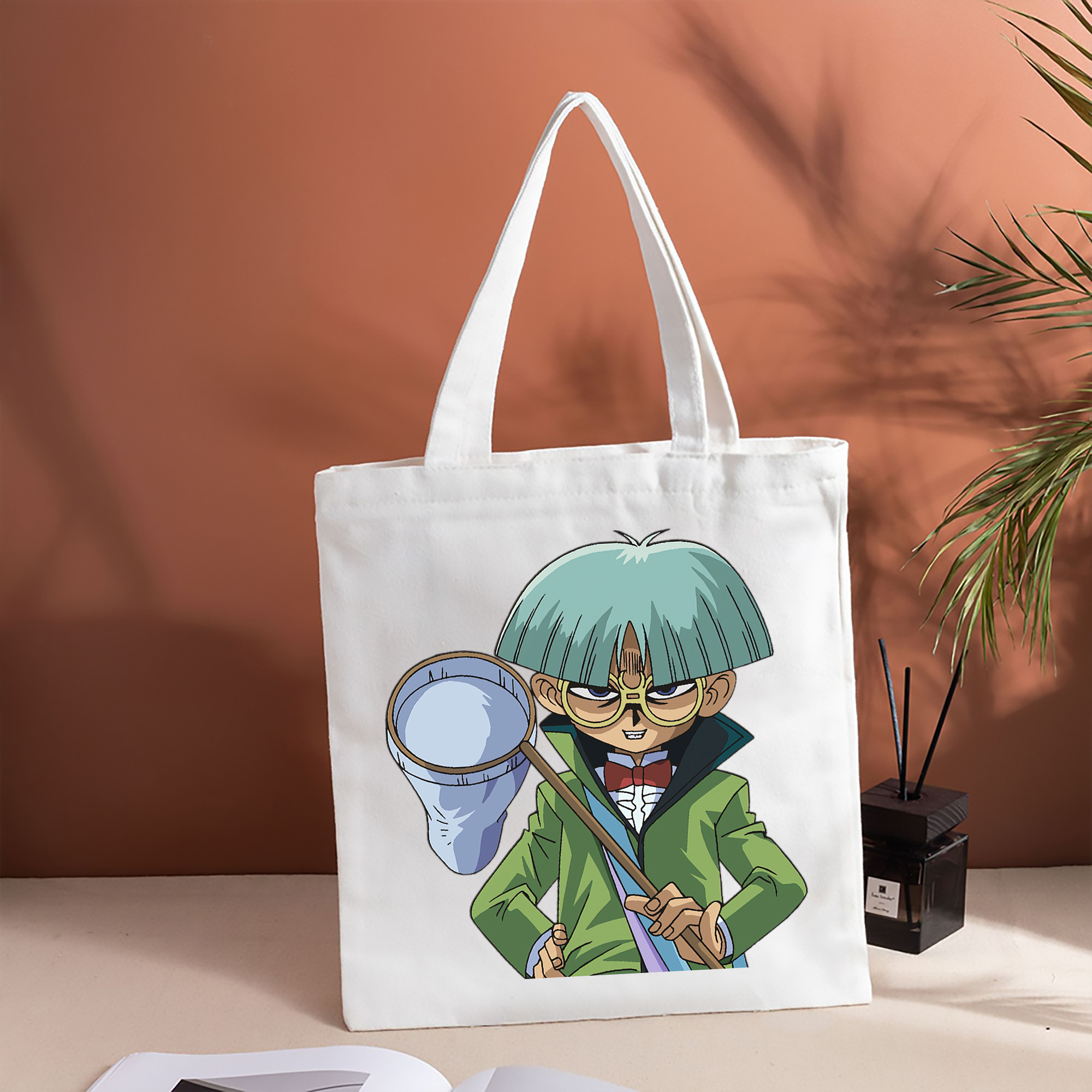遊☆戯☆王 Yu-Gi-Oh! 縦型キャンバス生地手提げバッグ　トートバッグ