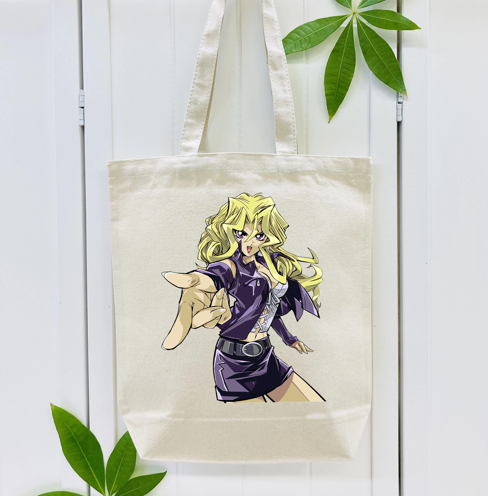 遊☆戯☆王 Yu-Gi-Oh! 縦型キャンバス生地手提げバッグ　トートバッグ