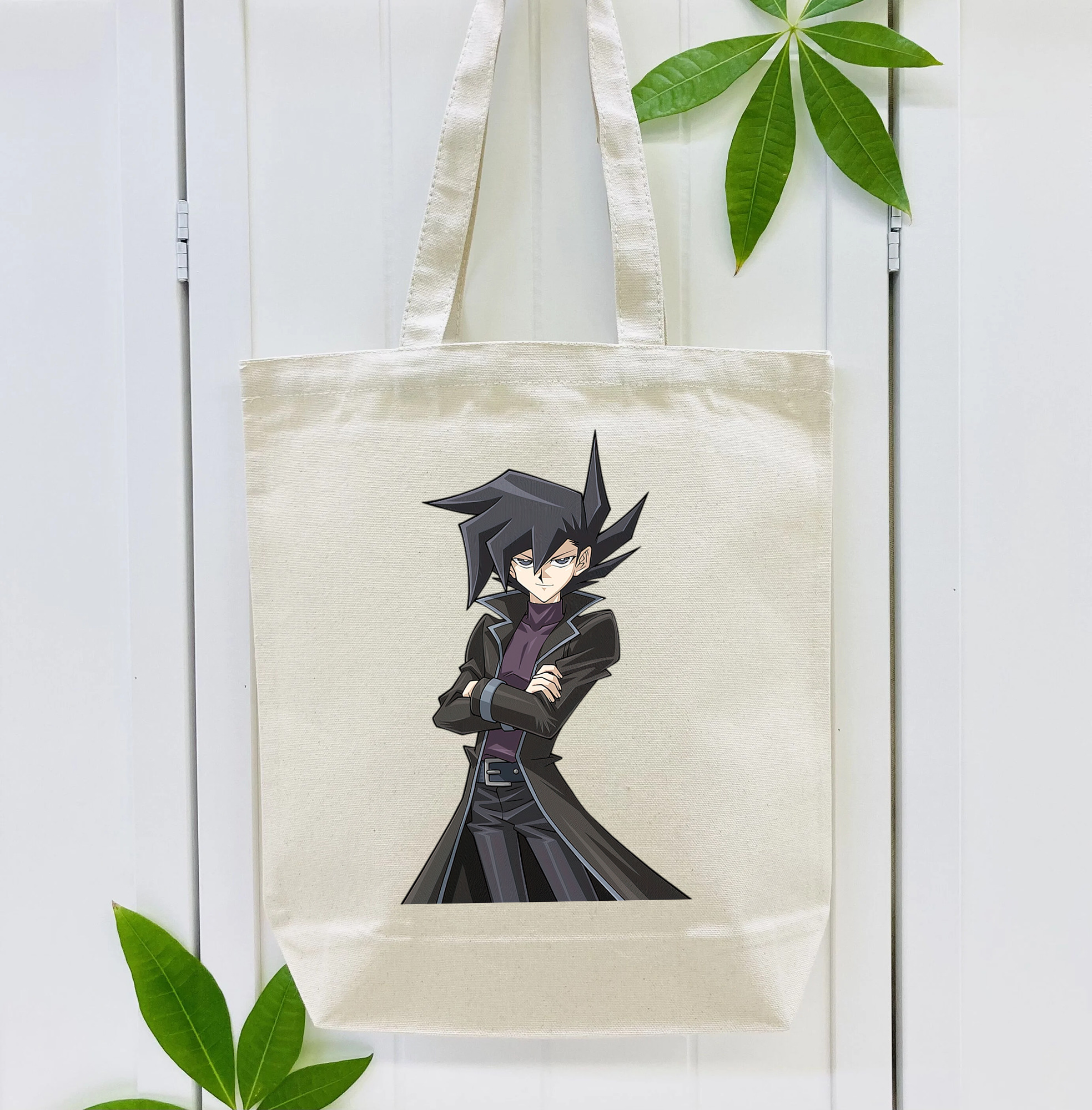 遊☆戯☆王 Yu-Gi-Oh! 縦型キャンバス生地手提げバッグ　トートバッグ