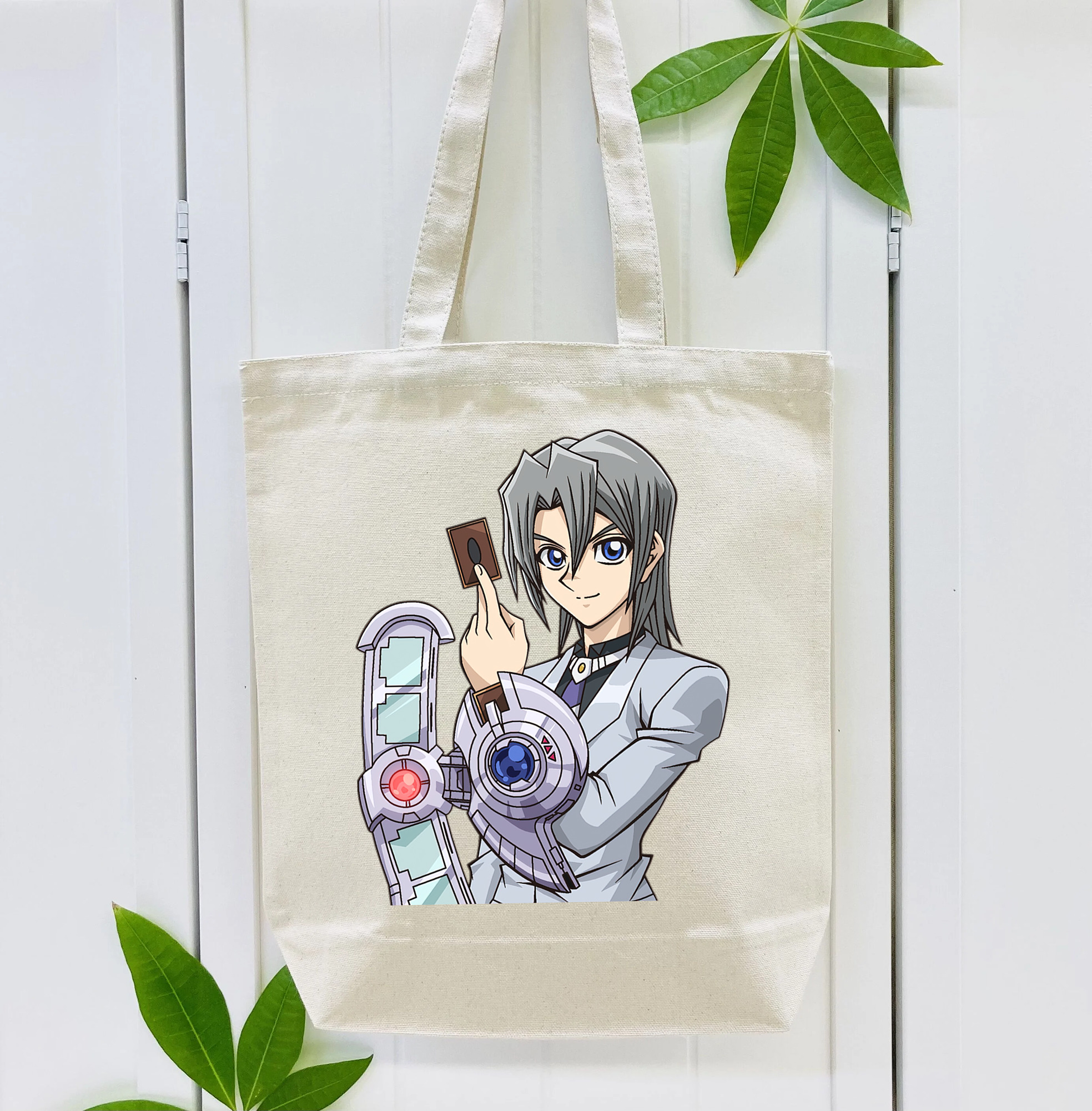 遊☆戯☆王 Yu-Gi-Oh! 縦型キャンバス生地手提げバッグ　トートバッグ