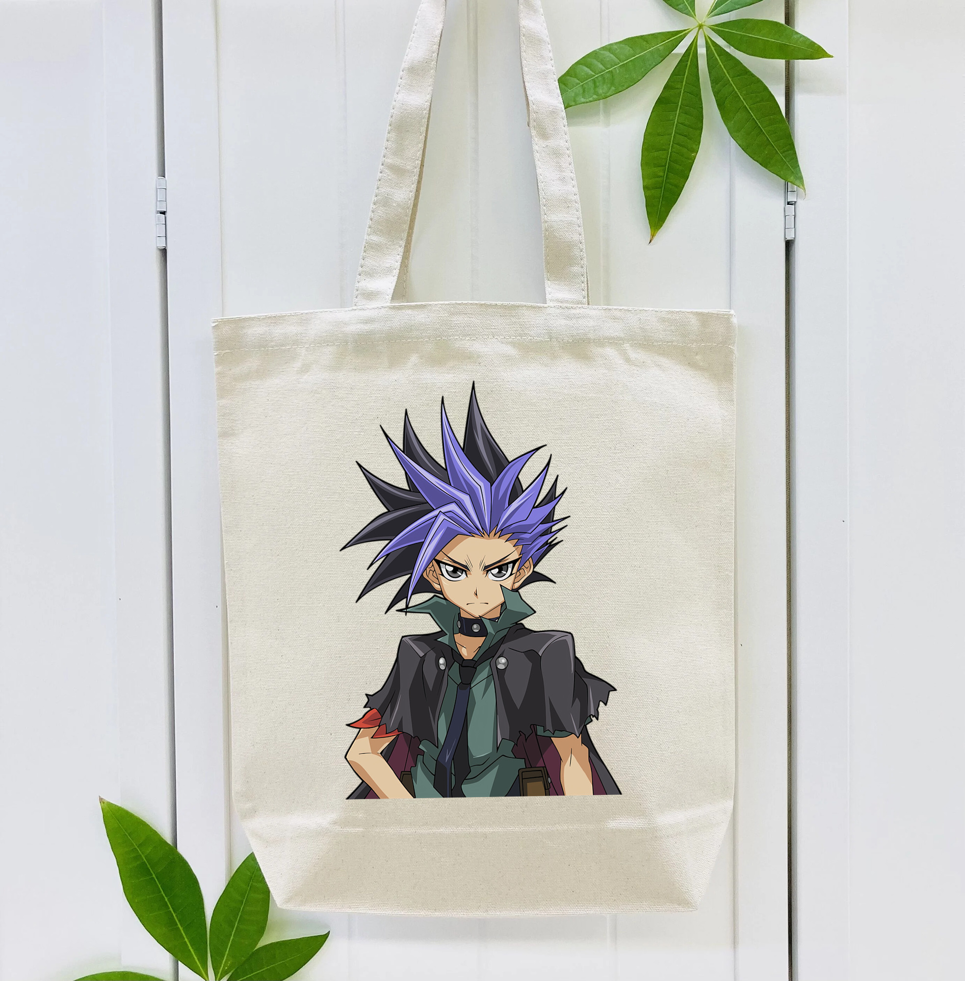 遊☆戯☆王 Yu-Gi-Oh! 縦型キャンバス生地手提げバッグ　トートバッグ