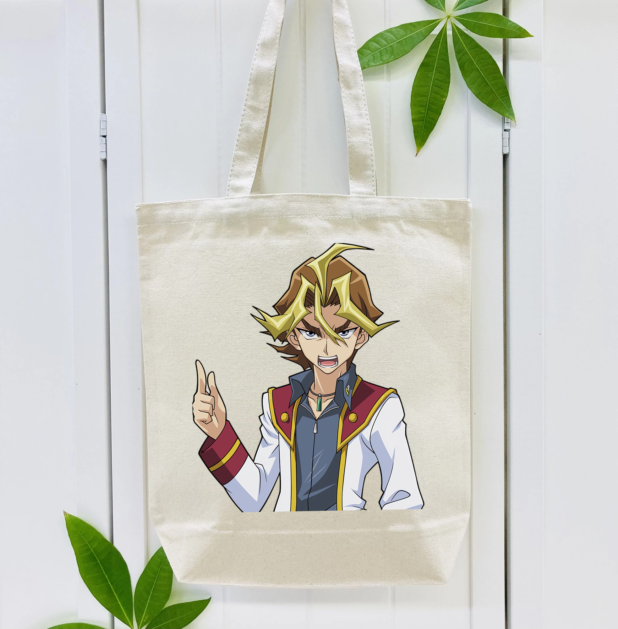 遊☆戯☆王 Yu-Gi-Oh! 縦型キャンバス生地手提げバッグ　トートバッグ