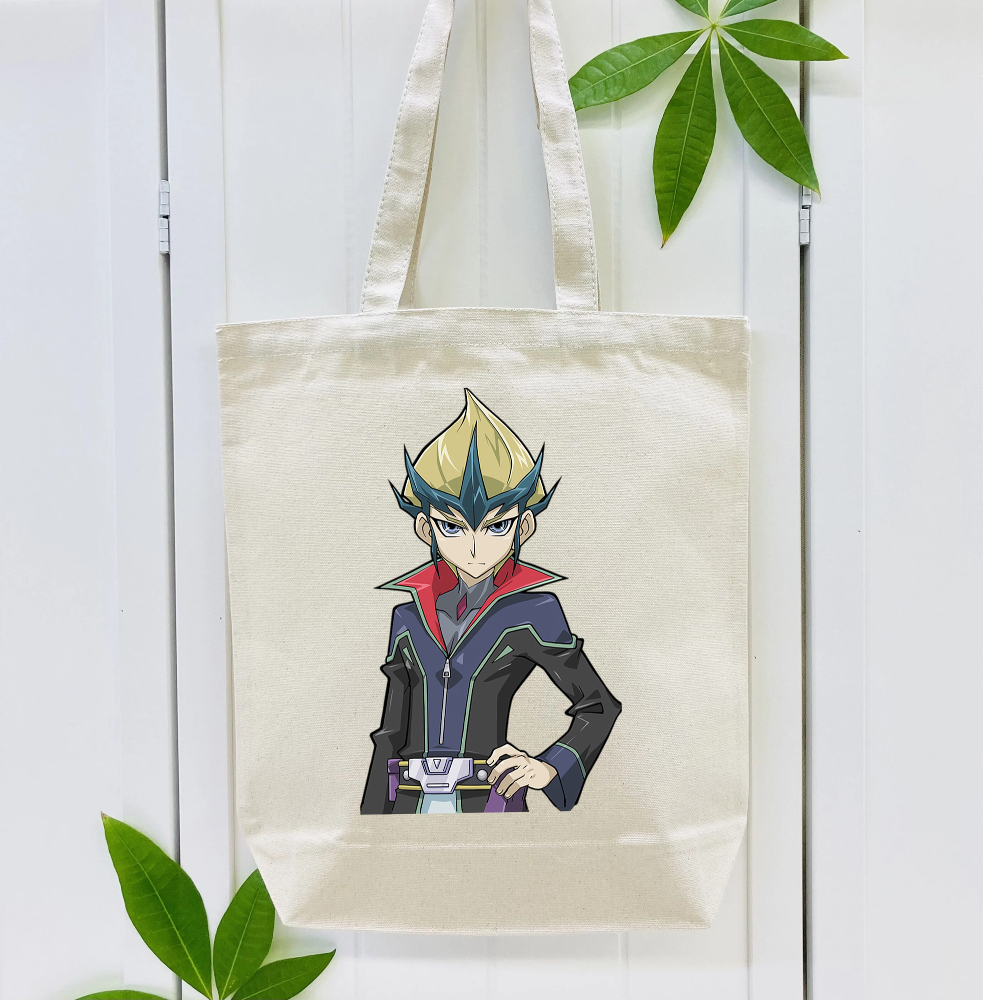 遊☆戯☆王 Yu-Gi-Oh! 縦型キャンバス生地手提げバッグ　トートバッグ