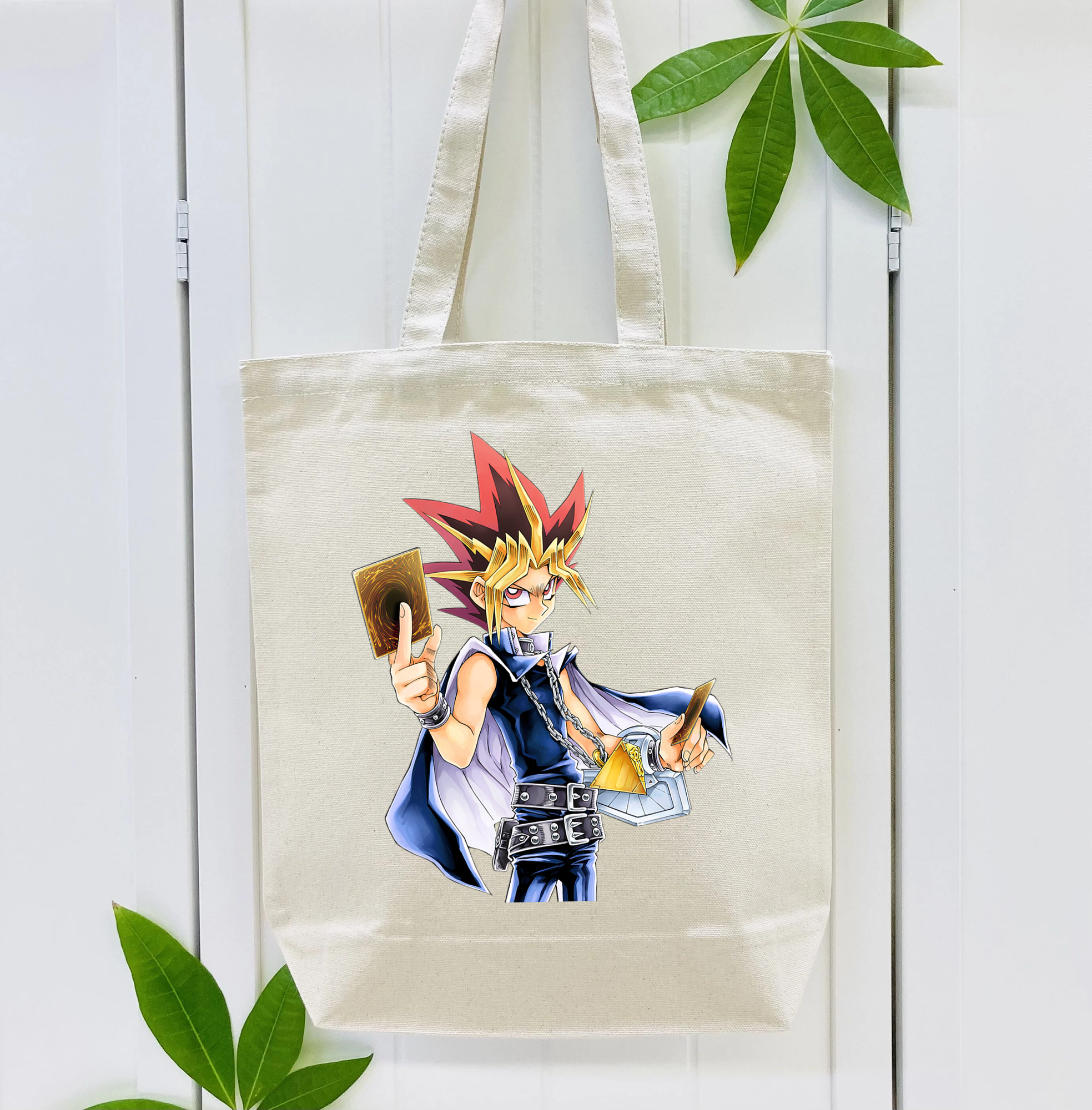 遊☆戯☆王 Yu-Gi-Oh! 縦型キャンバス生地手提げバッグ　トートバッグ