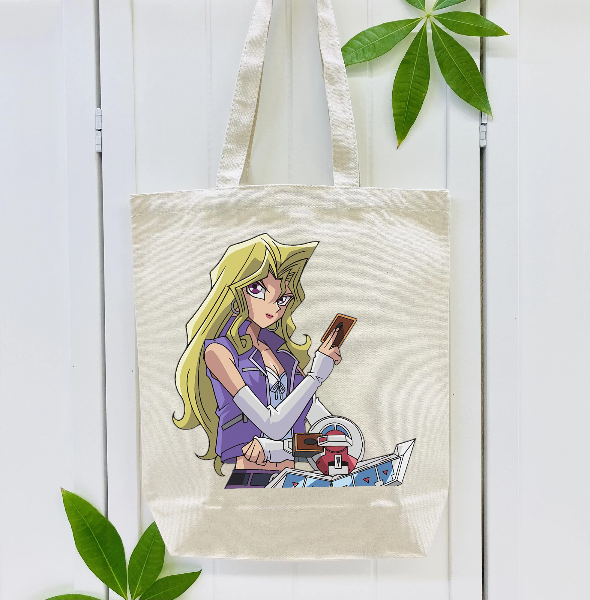 遊☆戯☆王 Yu-Gi-Oh! 縦型キャンバス生地手提げバッグ　トートバッグ