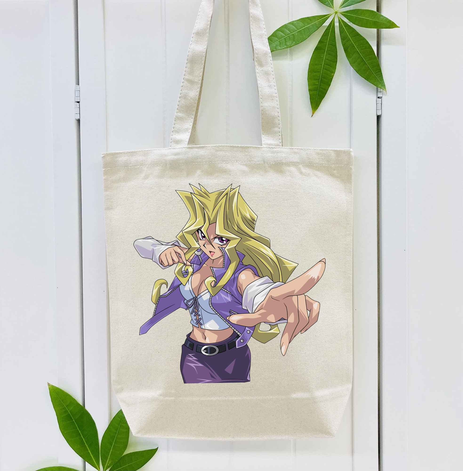 遊☆戯☆王 Yu-Gi-Oh! 縦型キャンバス生地手提げバッグ　トートバッグ