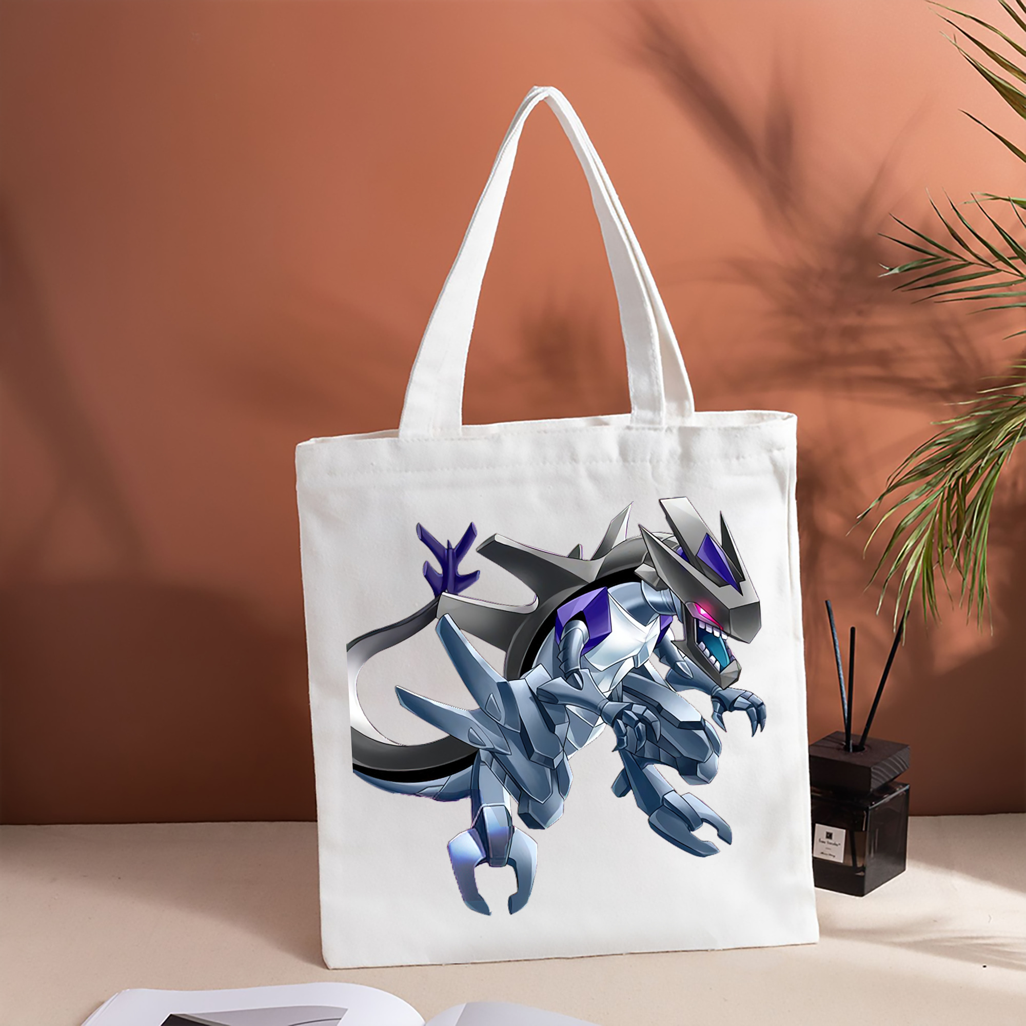 遊☆戯☆王 Yu-Gi-Oh! 縦型キャンバス生地手提げバッグ　トートバッグ