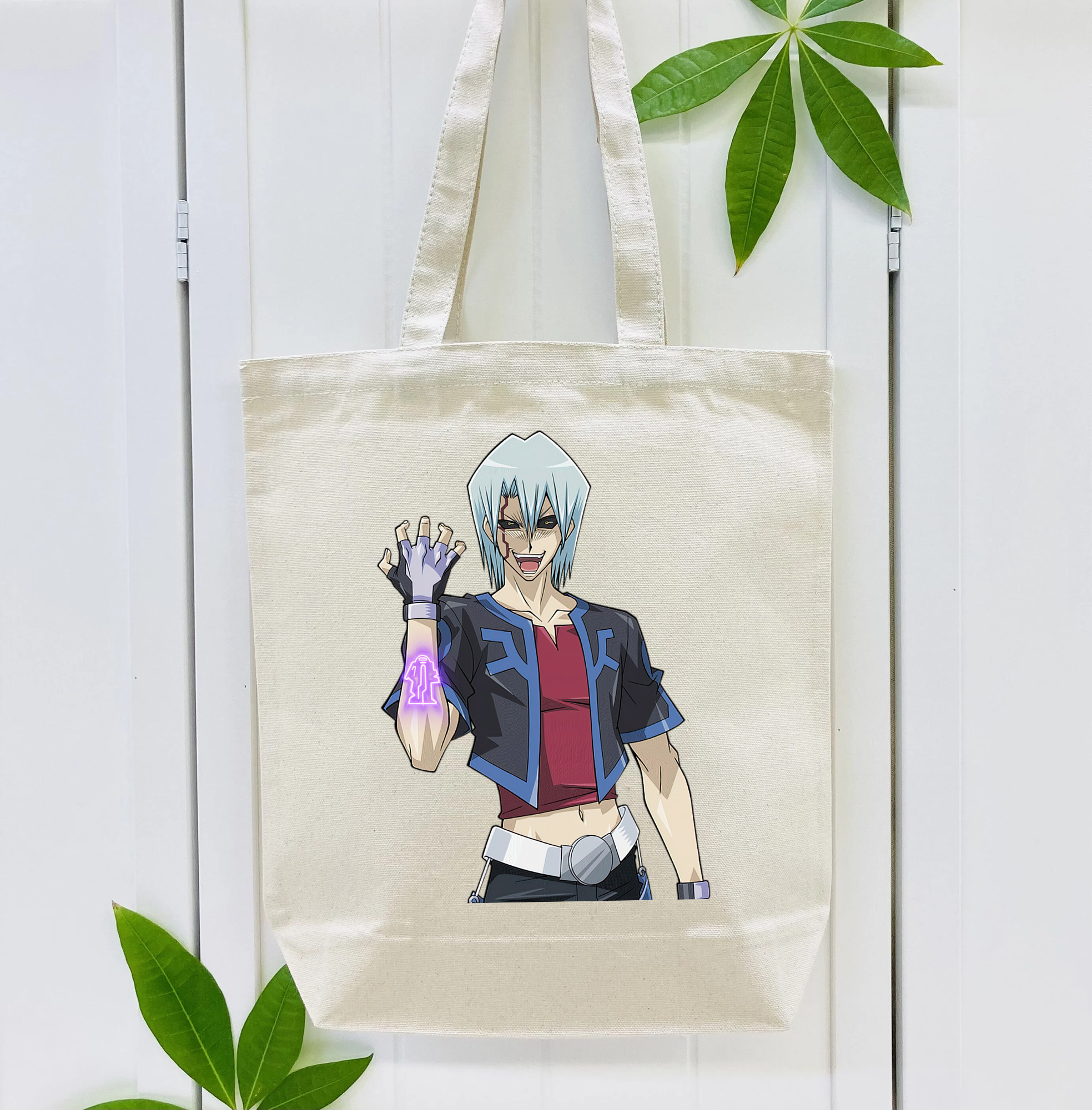 遊☆戯☆王 Yu-Gi-Oh! 縦型キャンバス生地手提げバッグ　トートバッグ