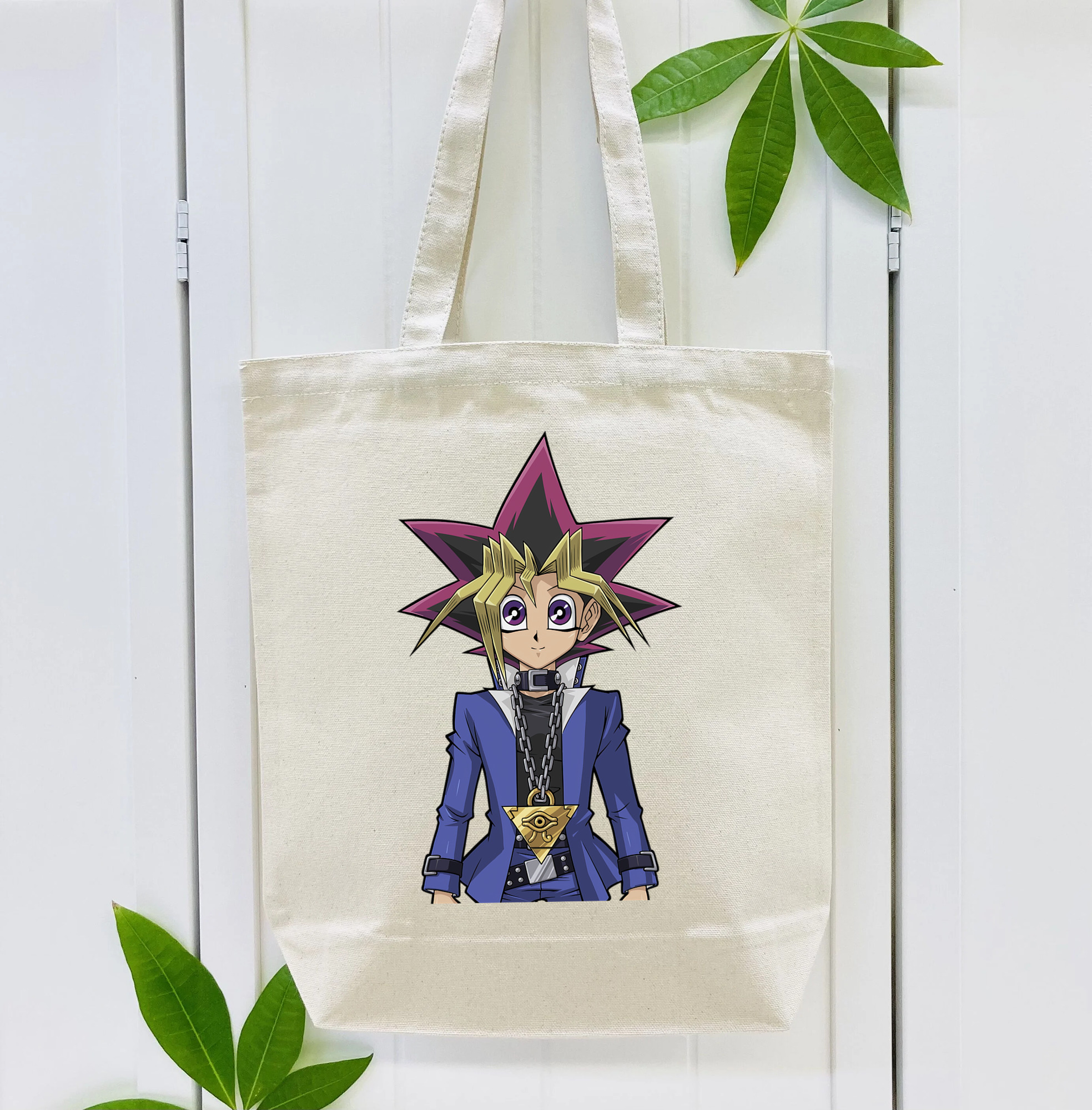 遊☆戯☆王 Yu-Gi-Oh! 縦型キャンバス生地手提げバッグ　トートバッグ