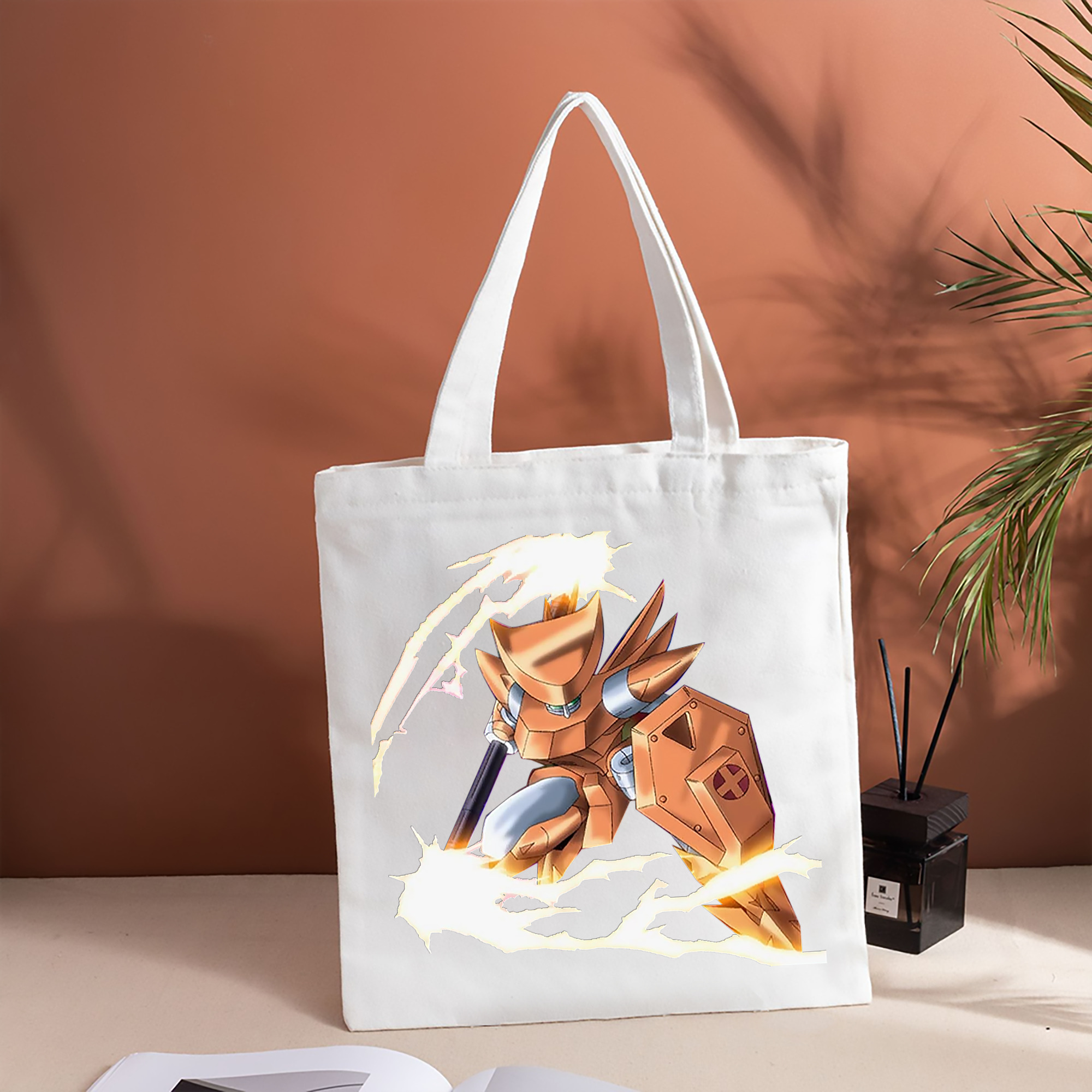 遊☆戯☆王 Yu-Gi-Oh! 縦型キャンバス生地手提げバッグ　トートバッグ