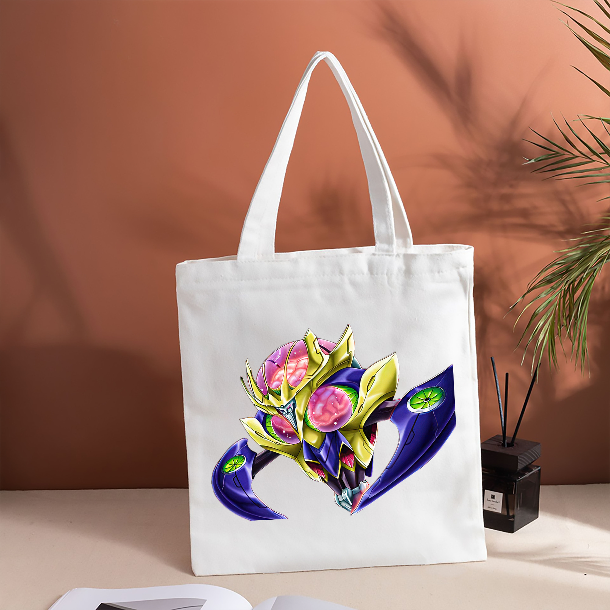遊☆戯☆王 Yu-Gi-Oh! 縦型キャンバス生地手提げバッグ　トートバッグ