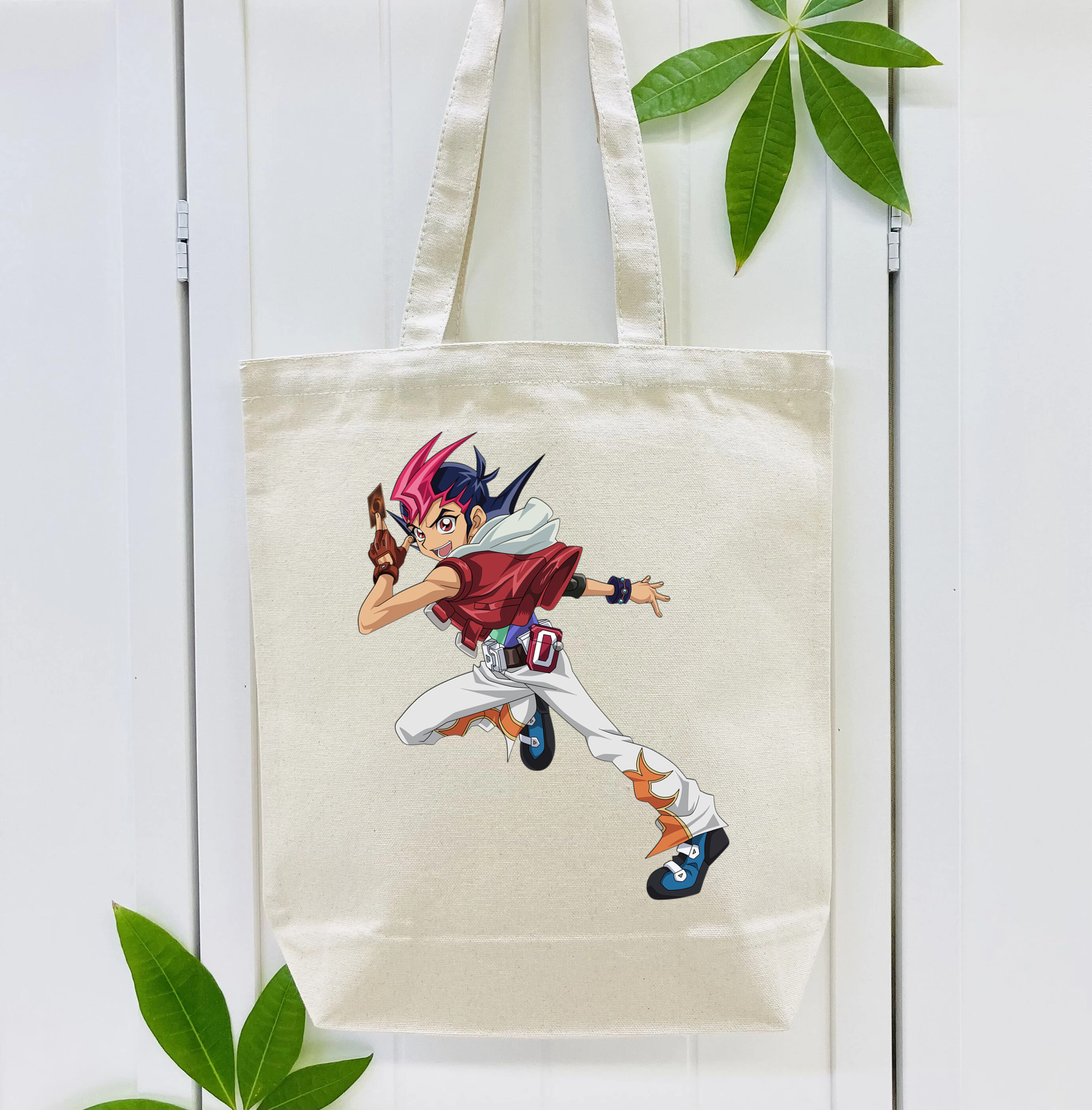 遊☆戯☆王 Yu-Gi-Oh! 縦型キャンバス生地手提げバッグ　トートバッグ