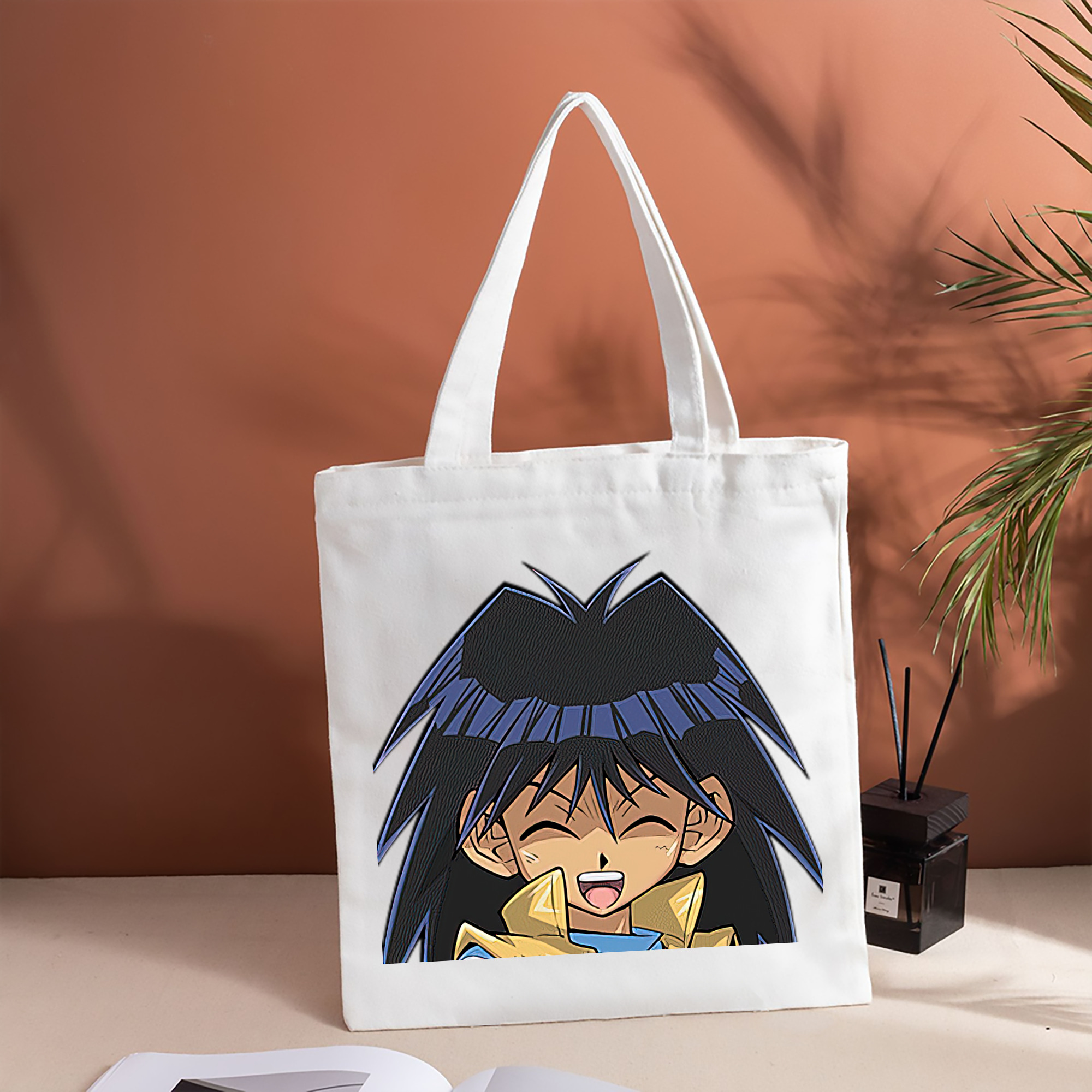 遊☆戯☆王 Yu-Gi-Oh! 縦型キャンバス生地手提げバッグ　トートバッグ