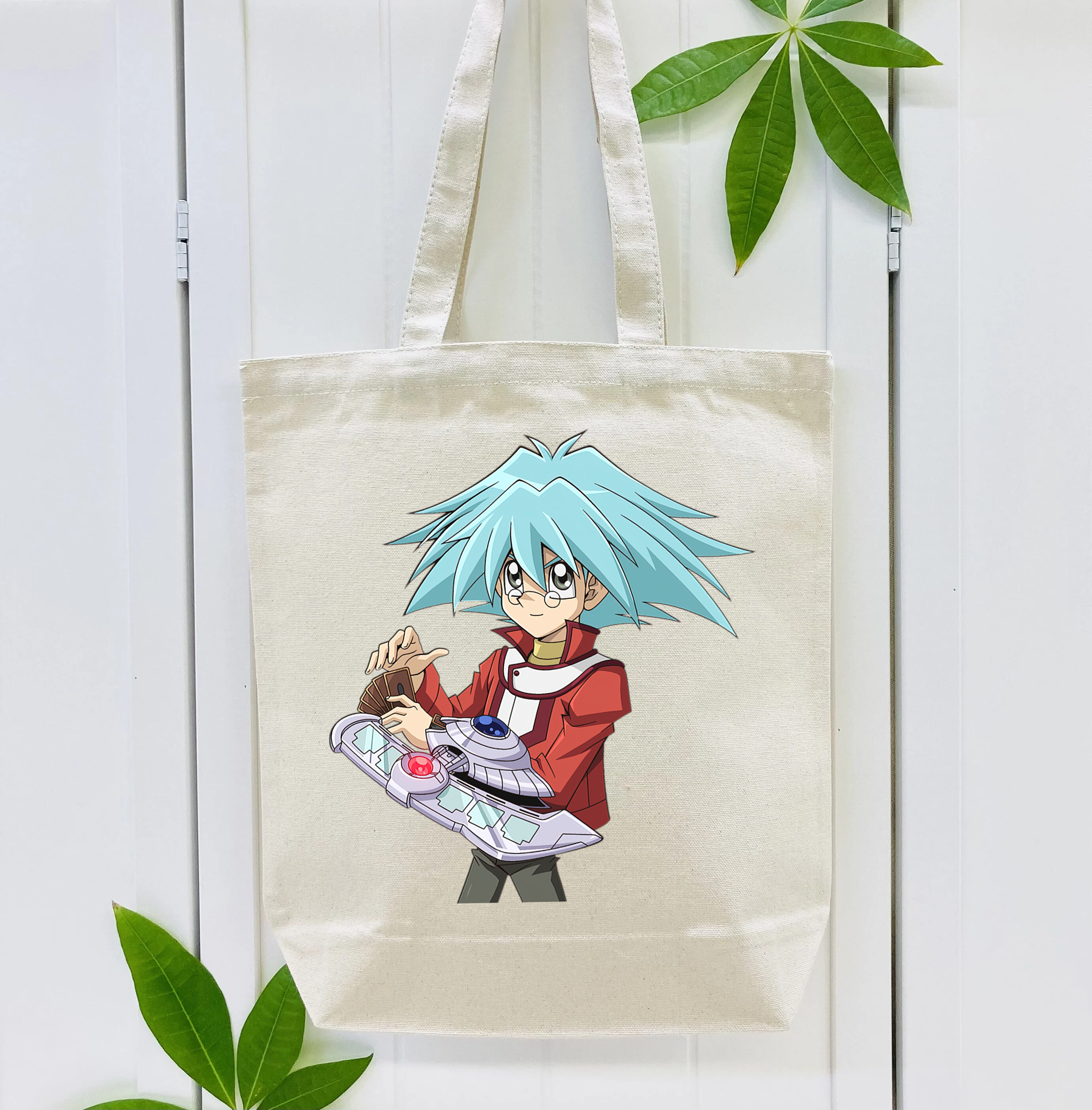 遊☆戯☆王 Yu-Gi-Oh! 縦型キャンバス生地手提げバッグ　トートバッグ