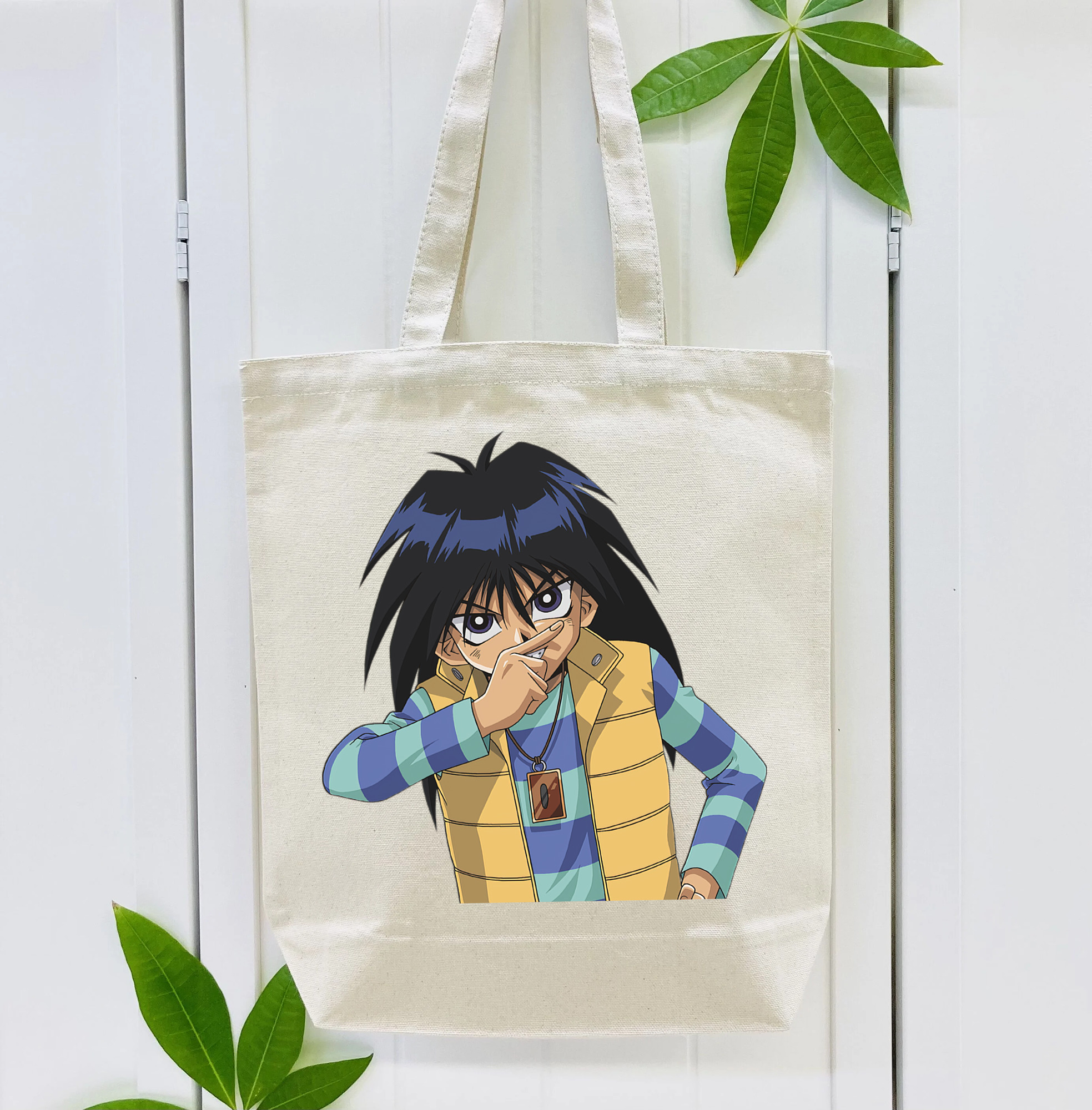 遊☆戯☆王 Yu-Gi-Oh! 縦型キャンバス生地手提げバッグ　トートバッグ