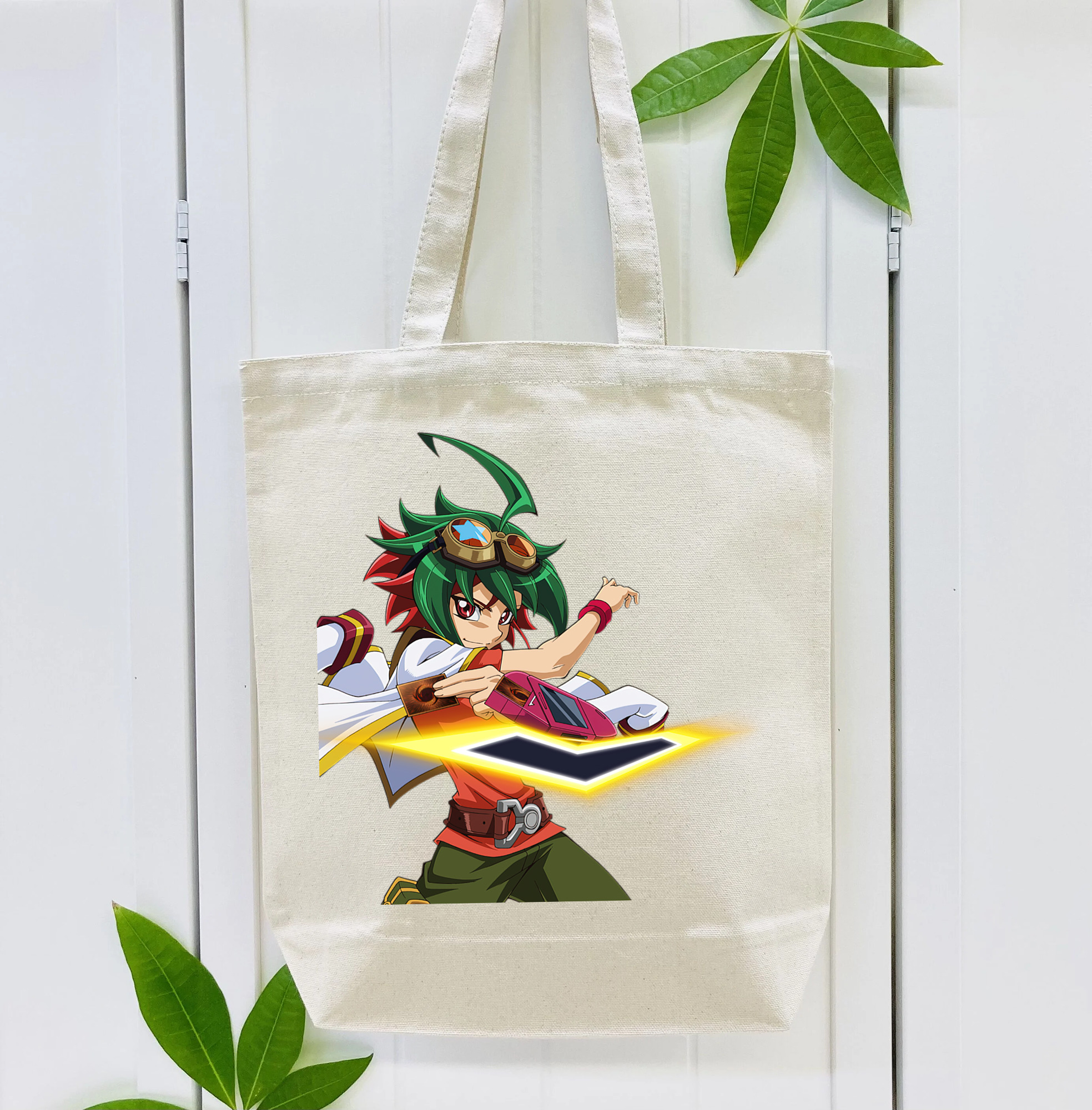遊☆戯☆王 Yu-Gi-Oh! 縦型キャンバス生地手提げバッグ　トートバッグ