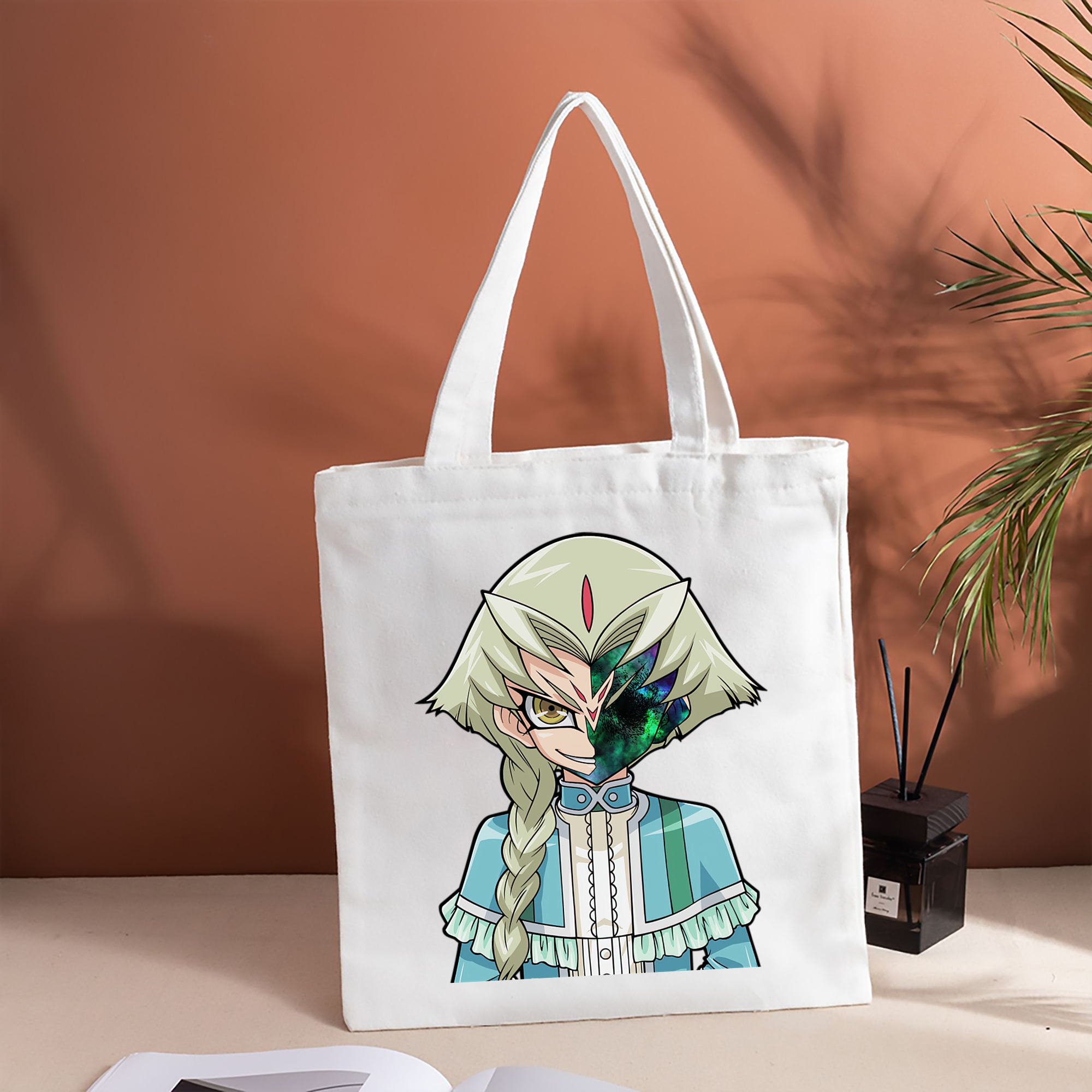 遊☆戯☆王 Yu-Gi-Oh! 縦型キャンバス生地手提げバッグ　トートバッグ