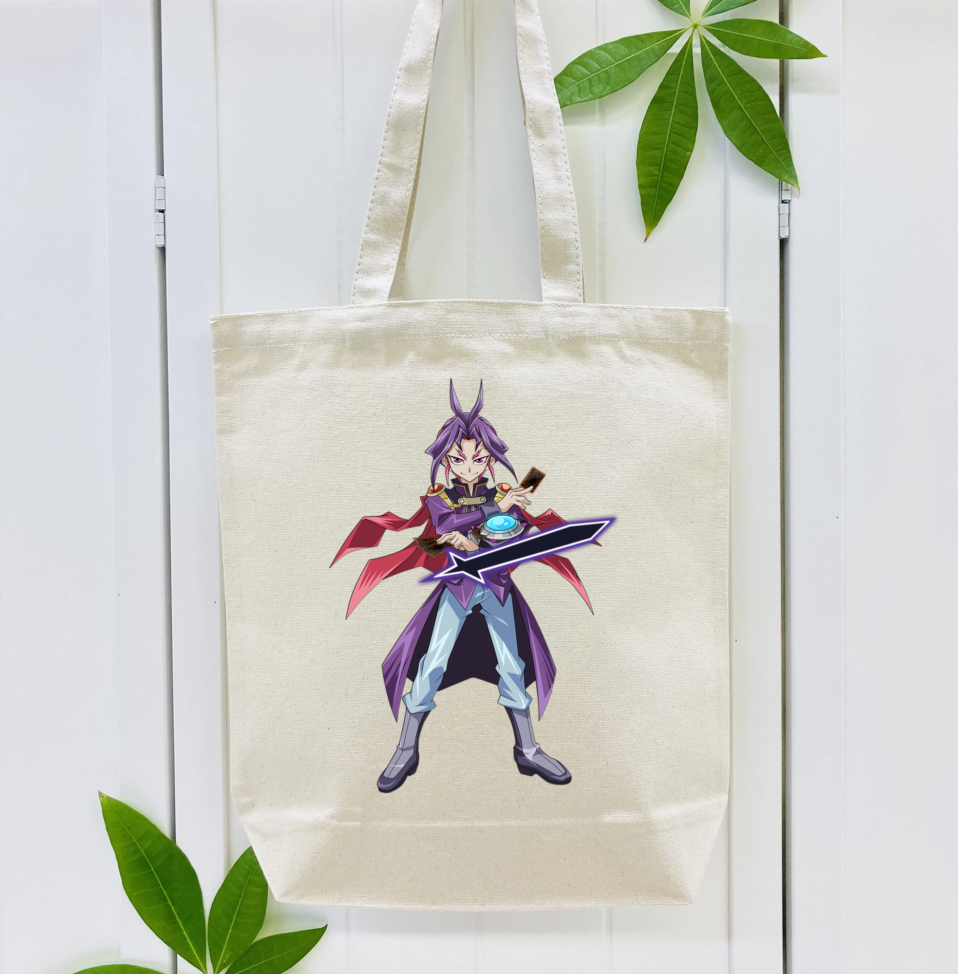 遊☆戯☆王 Yu-Gi-Oh! 縦型キャンバス生地手提げバッグ　トートバッグ
