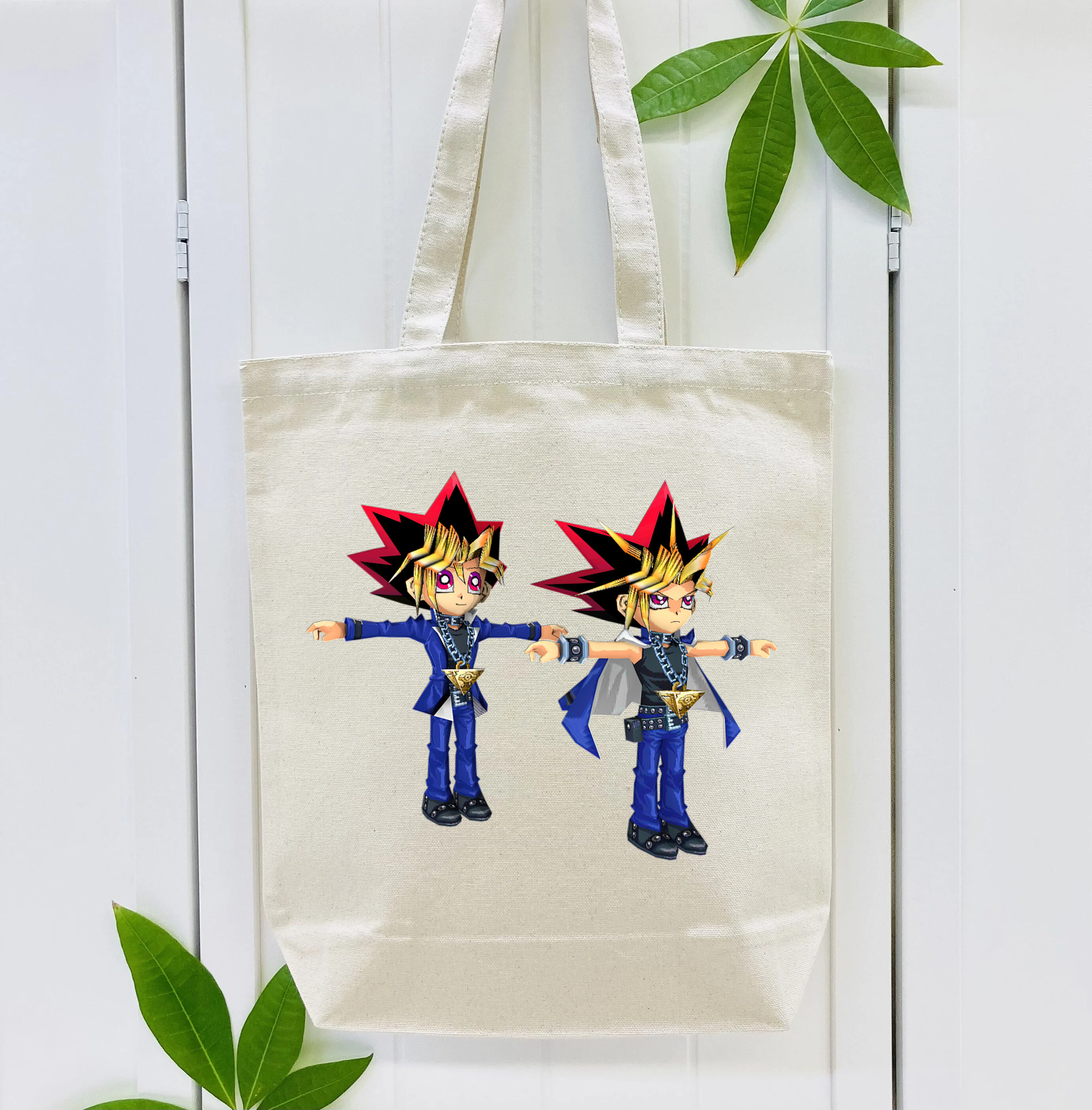 遊☆戯☆王 Yu-Gi-Oh! 縦型キャンバス生地手提げバッグ　トートバッグ