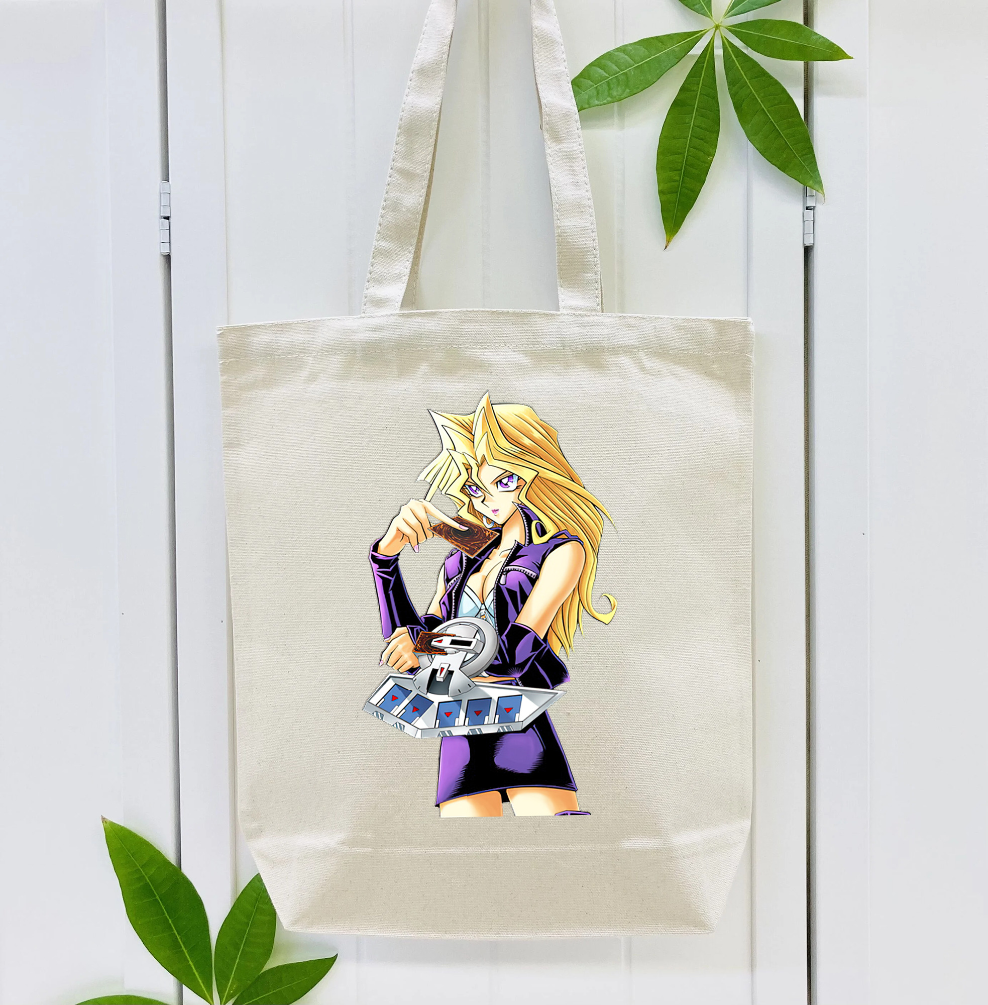 遊☆戯☆王 Yu-Gi-Oh! 縦型キャンバス生地手提げバッグ　トートバッグ