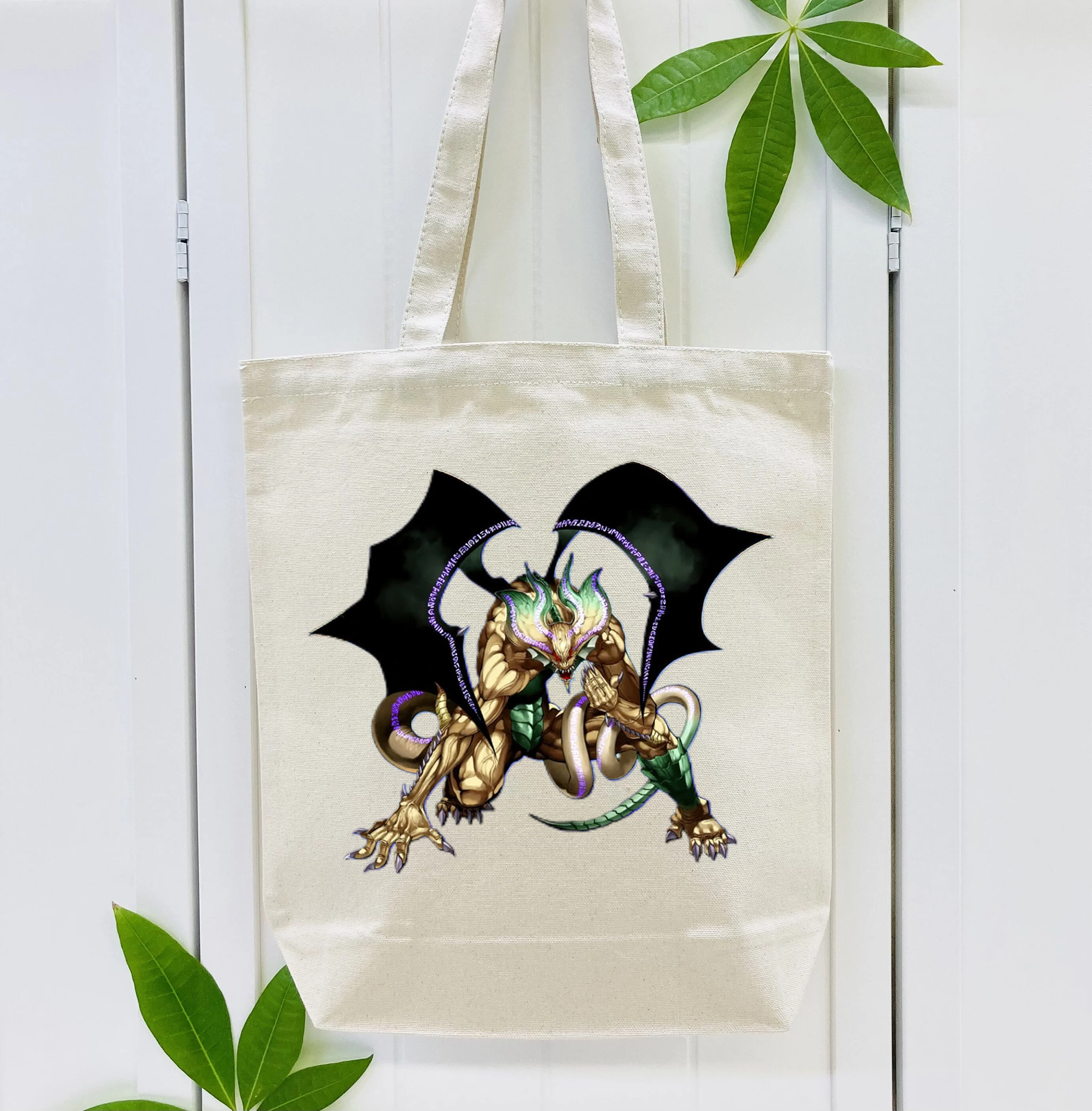 遊☆戯☆王 Yu-Gi-Oh! 縦型キャンバス生地手提げバッグ　トートバッグ