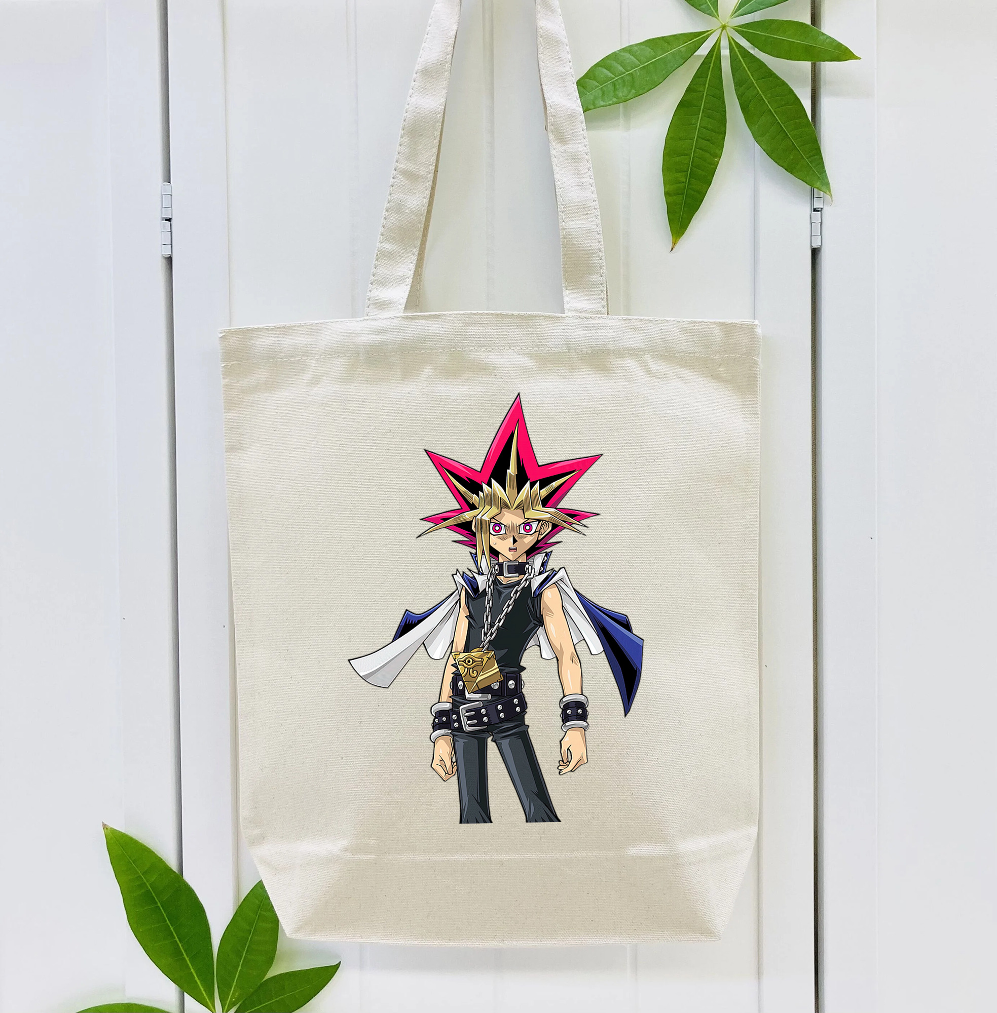 遊☆戯☆王 Yu-Gi-Oh! 縦型キャンバス生地手提げバッグ　トートバッグ