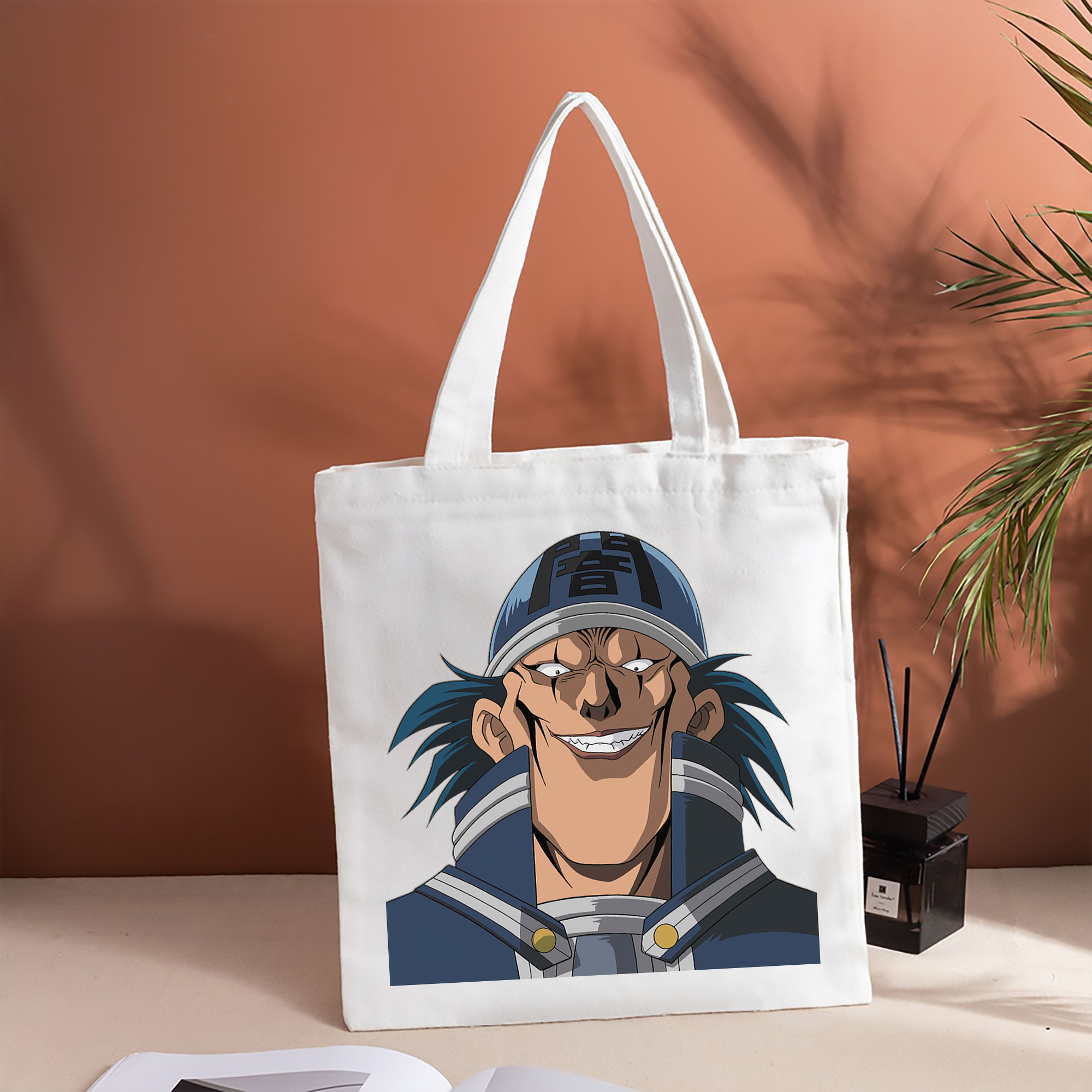 遊☆戯☆王 Yu-Gi-Oh! 縦型キャンバス生地手提げバッグ　トートバッグ
