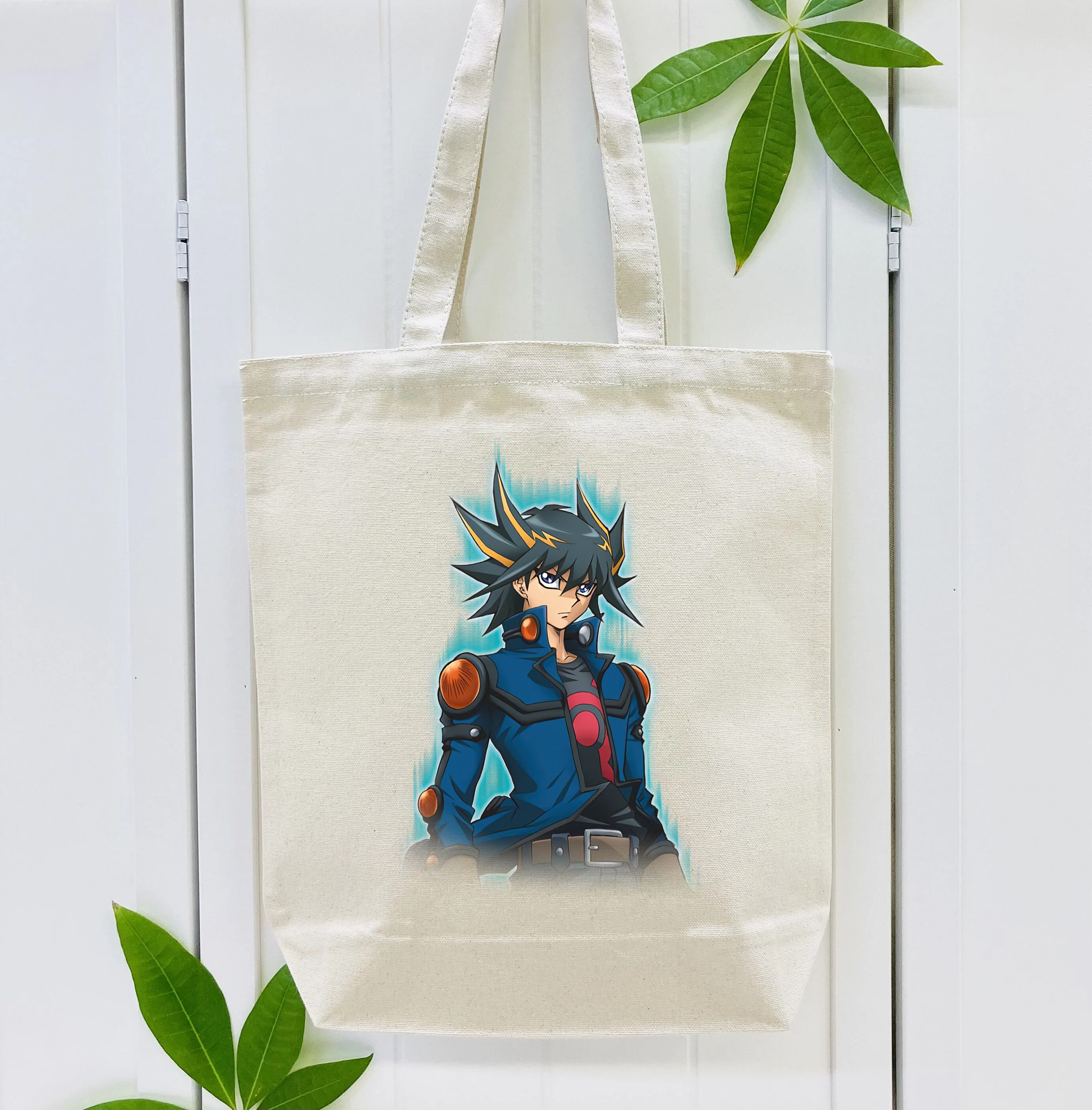 遊☆戯☆王 Yu-Gi-Oh! 縦型キャンバス生地手提げバッグ　トートバッグ