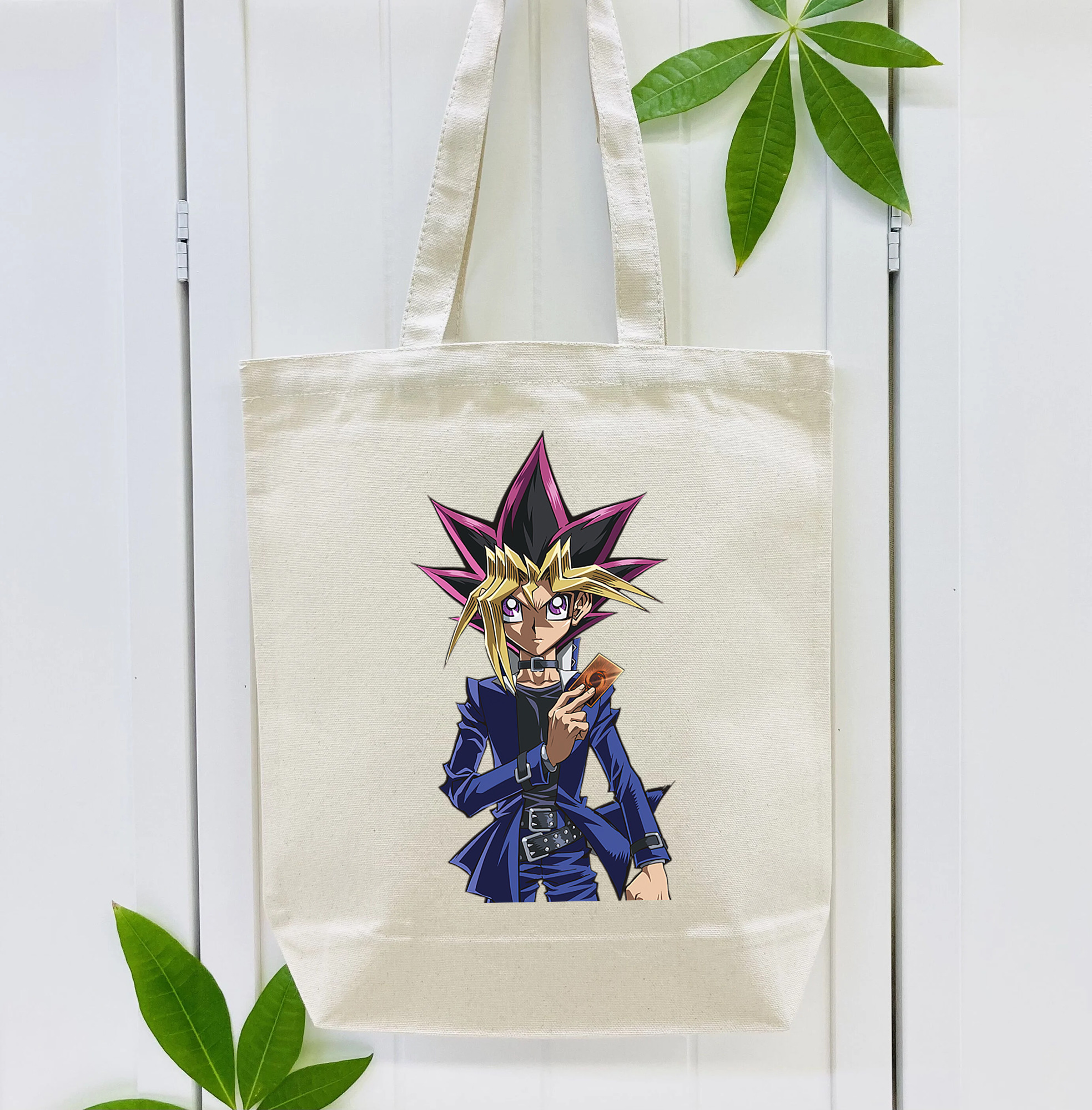 遊☆戯☆王 Yu-Gi-Oh! 縦型キャンバス生地手提げバッグ　トートバッグ