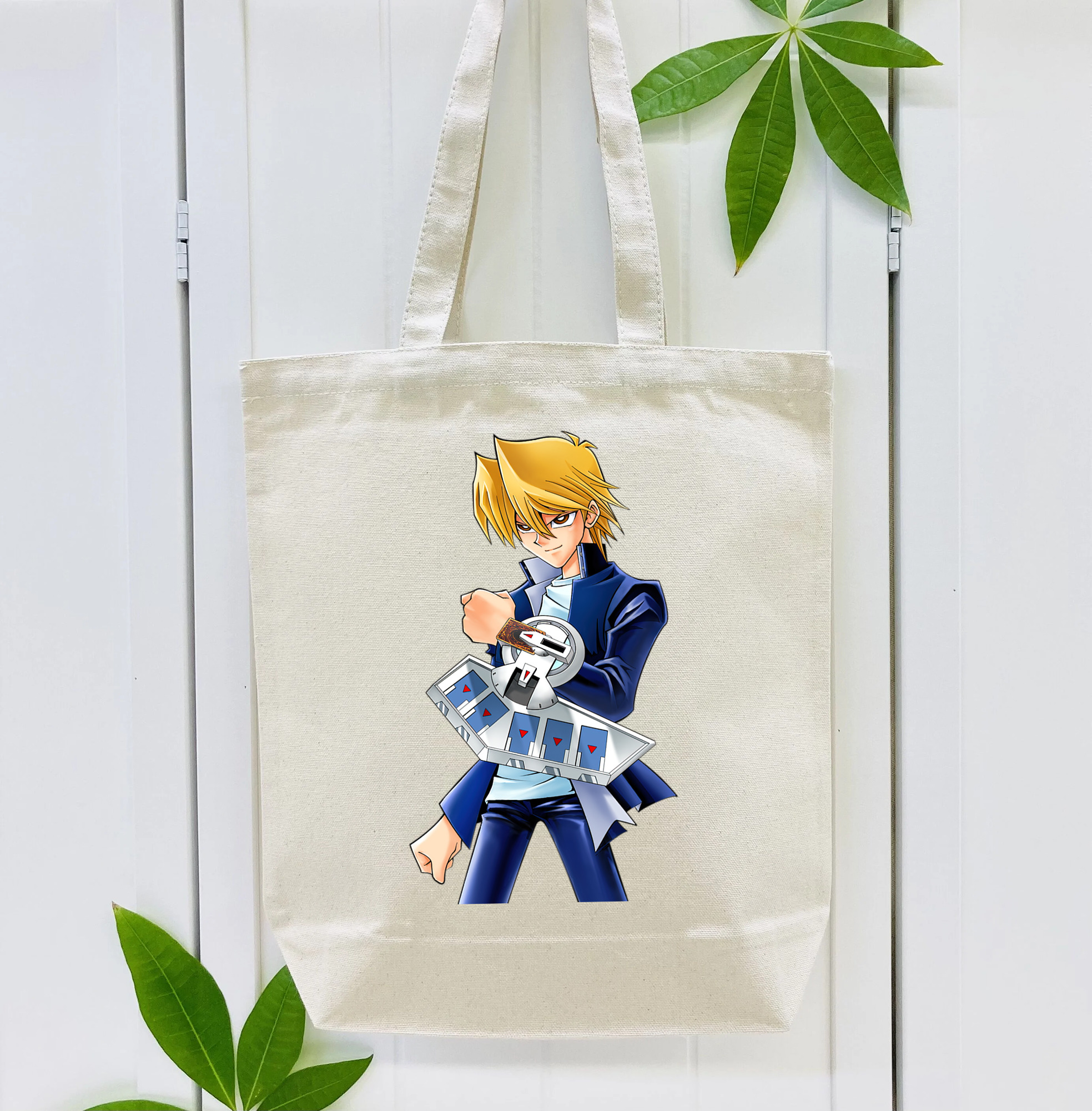 遊☆戯☆王 Yu-Gi-Oh! 縦型キャンバス生地手提げバッグ　トートバッグ