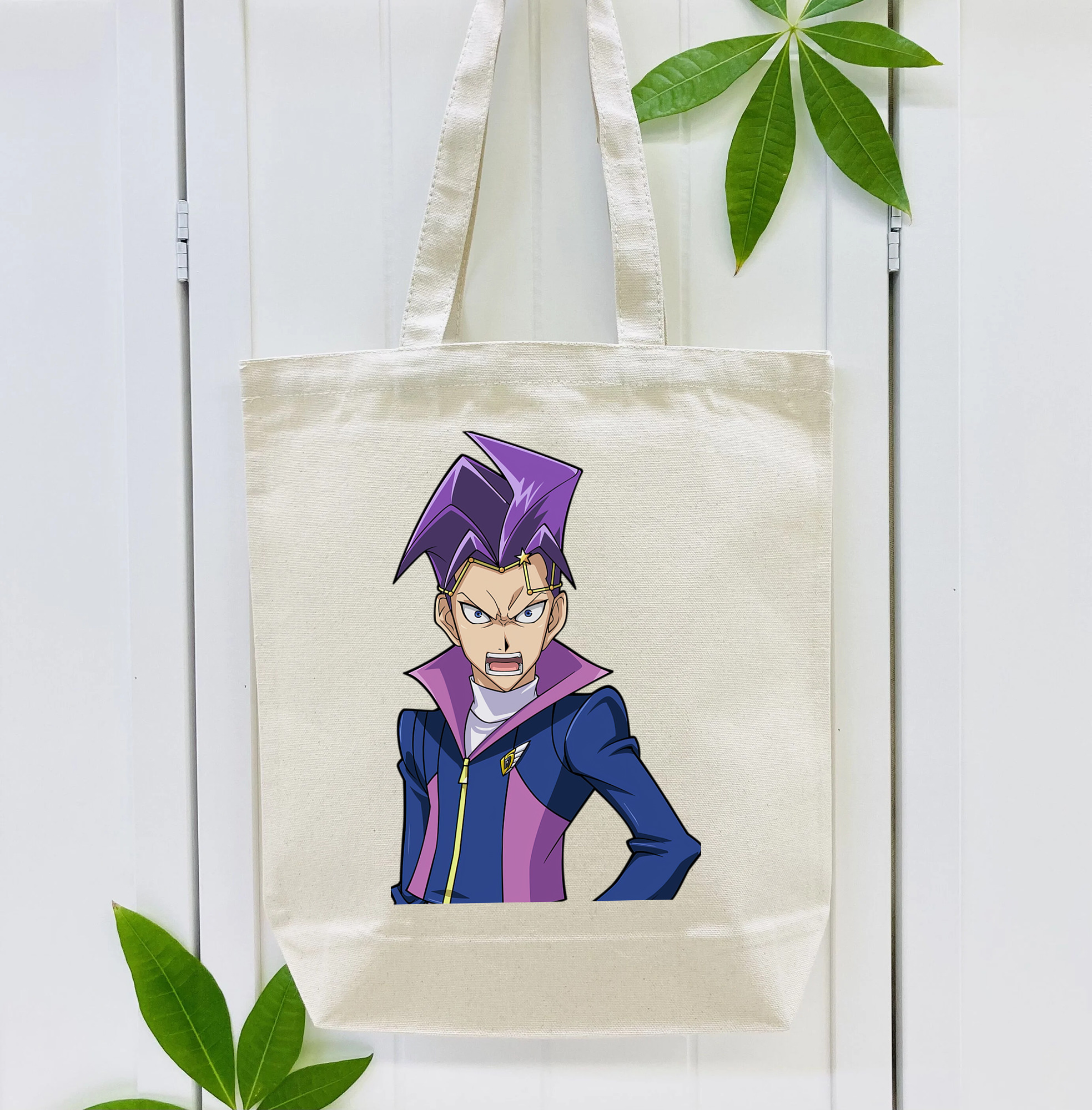 遊☆戯☆王 Yu-Gi-Oh! 縦型キャンバス生地手提げバッグ　トートバッグ