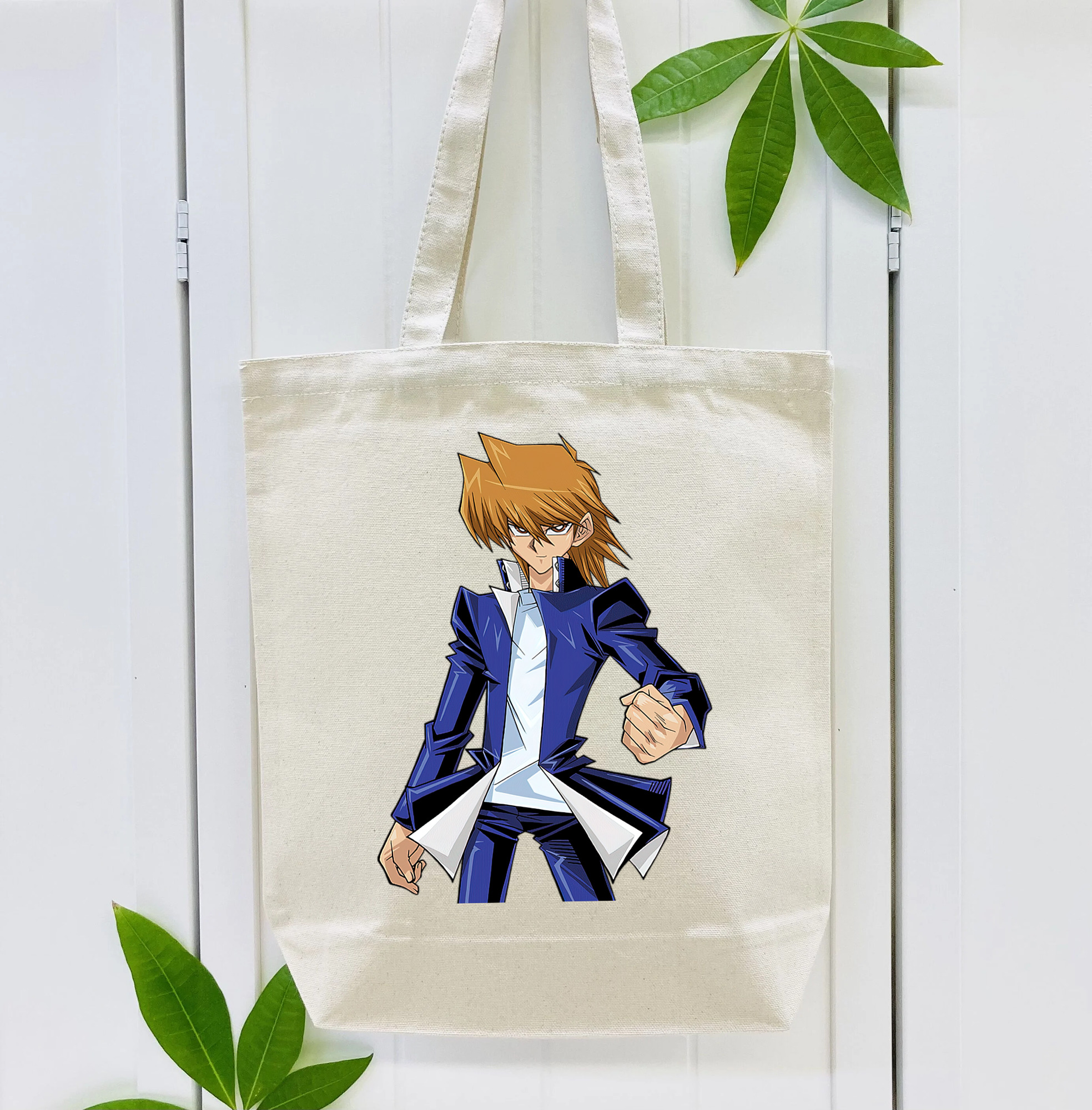 遊☆戯☆王 Yu-Gi-Oh! 縦型キャンバス生地手提げバッグ　トートバッグ
