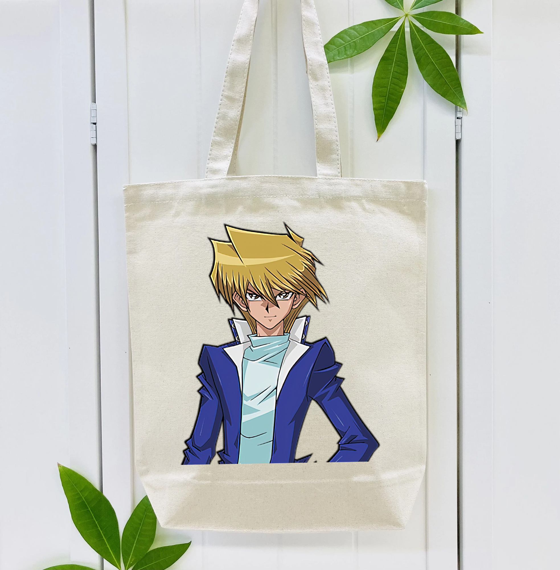 遊☆戯☆王 Yu-Gi-Oh! 縦型キャンバス生地手提げバッグ　トートバッグ