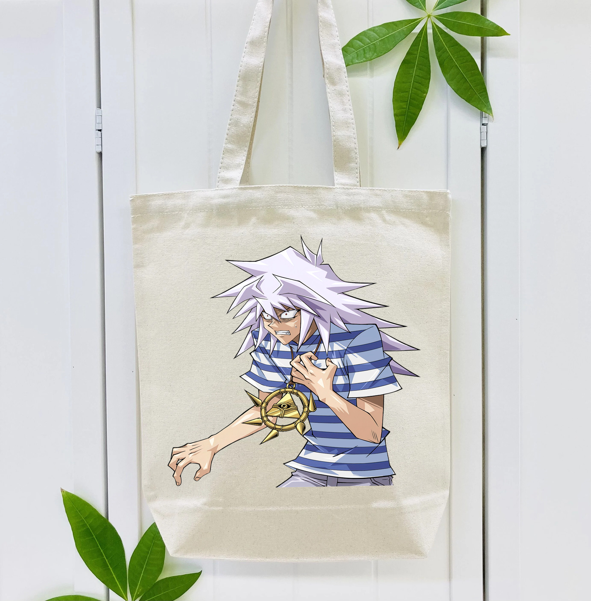 遊☆戯☆王 Yu-Gi-Oh! 縦型キャンバス生地手提げバッグ　トートバッグ