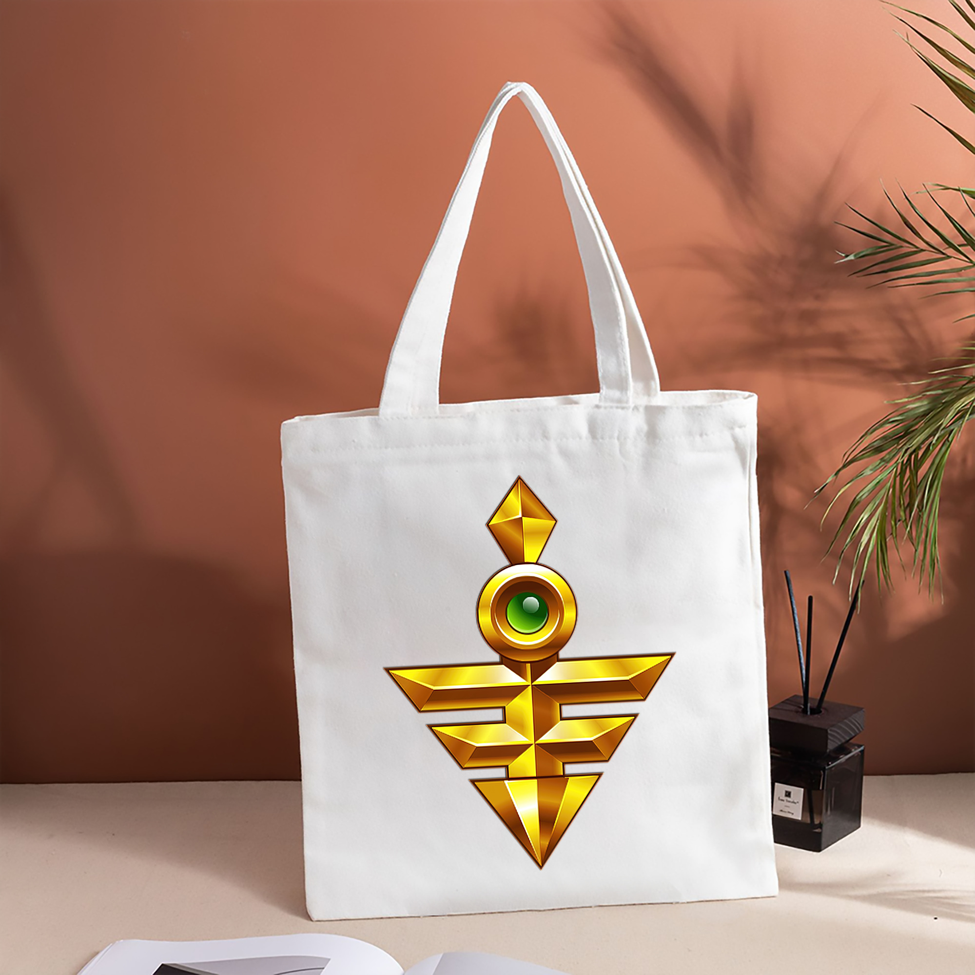 遊☆戯☆王 Yu-Gi-Oh! 縦型キャンバス生地手提げバッグ　トートバッグ