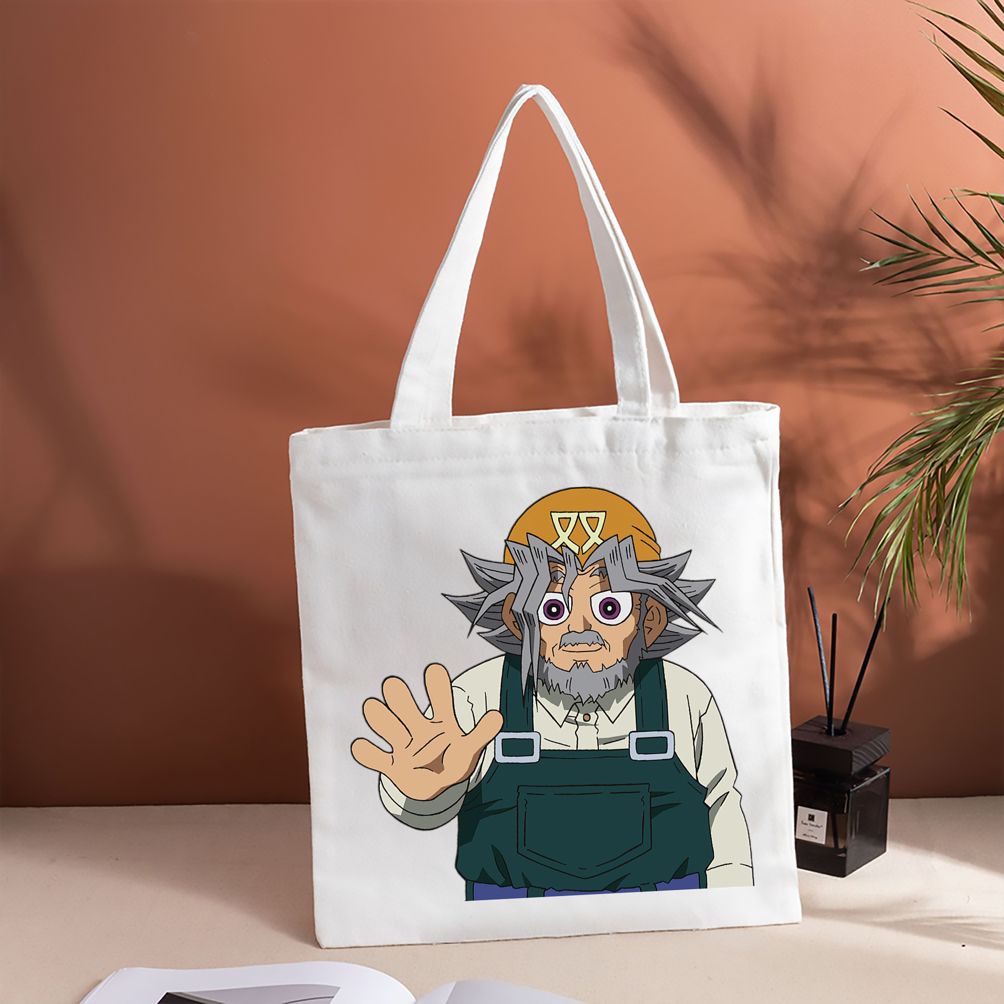 遊☆戯☆王 Yu-Gi-Oh! 縦型キャンバス生地手提げバッグ　トートバッグ