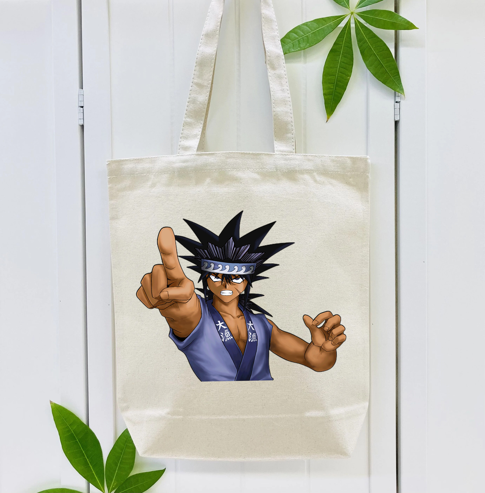遊☆戯☆王 Yu-Gi-Oh! 縦型キャンバス生地手提げバッグ　トートバッグ