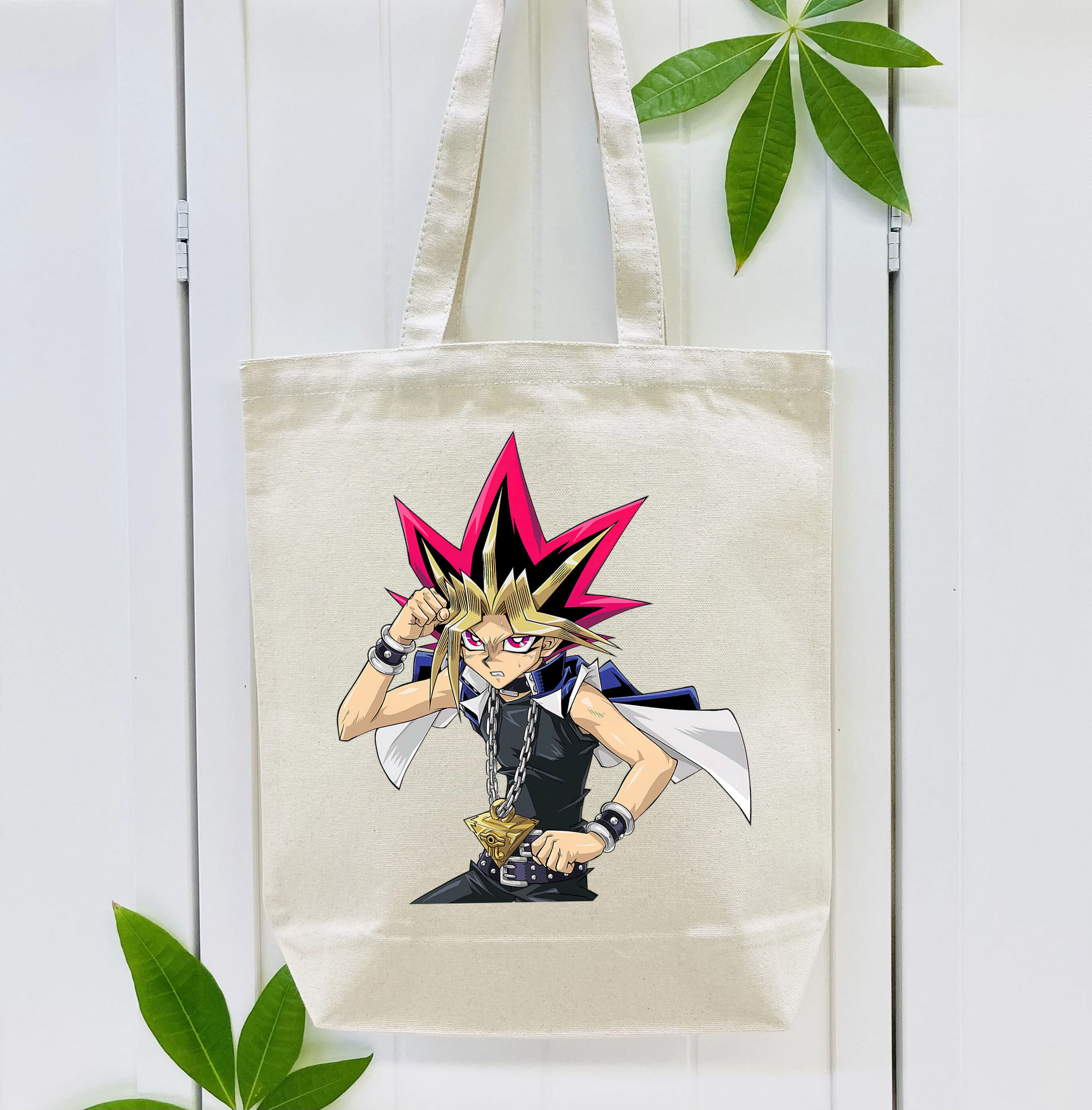 遊☆戯☆王 Yu-Gi-Oh! 縦型キャンバス生地手提げバッグ　トートバッグ